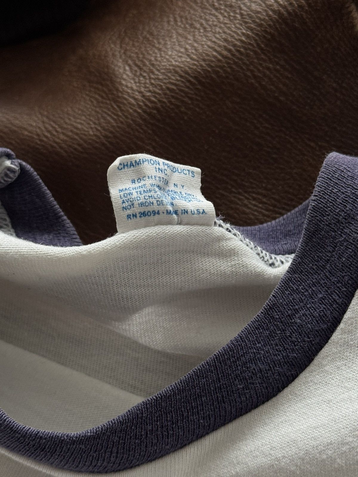 Champion 1970s Vintage Champion 'New York' USA Ringer Size US L / EU 52-54 / 3 - 7 Thumbnail