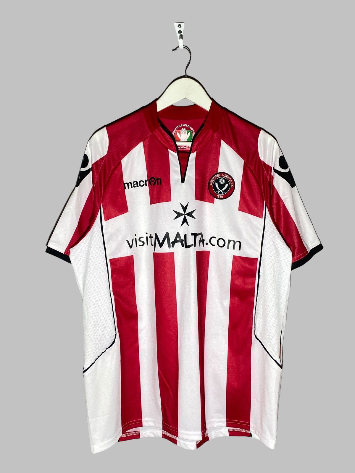 Vintage Vintage Macron Sheffield United 2010/11 Home Soccer Jersey Size US XXL / EU 58 / 5 - 1 Thumbnail