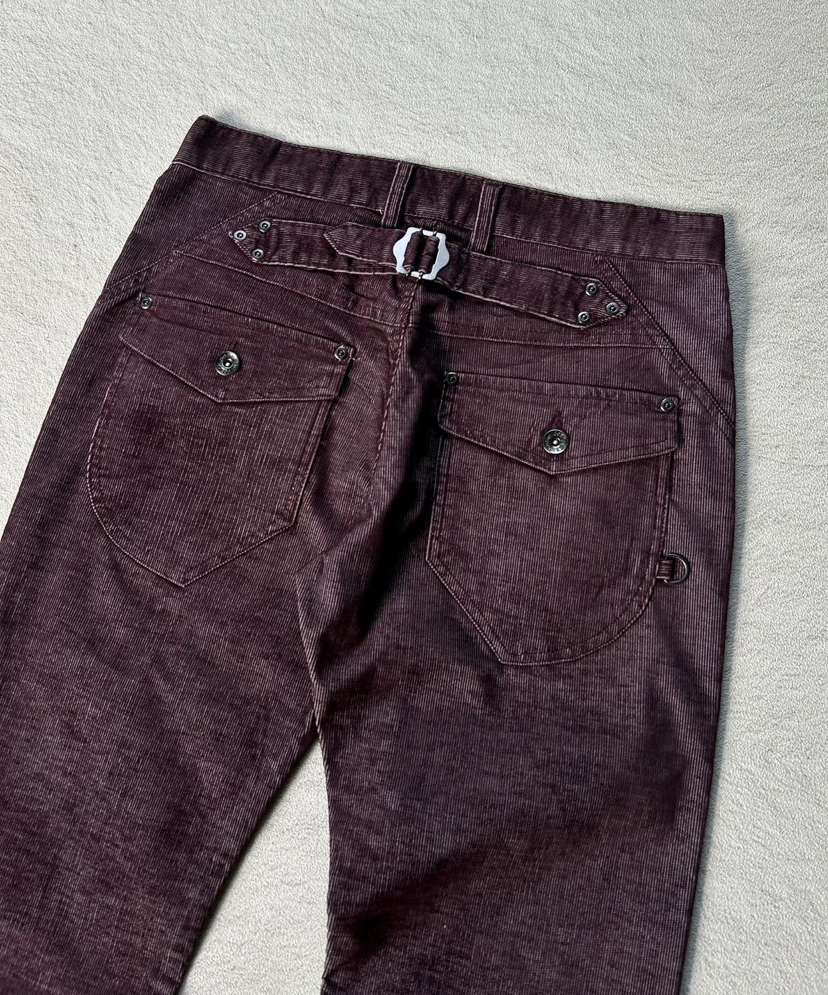 semanticdesign 2000s Semantic Design Corduroy Buckle Back Pants Size US 31 - 4 Thumbnail
