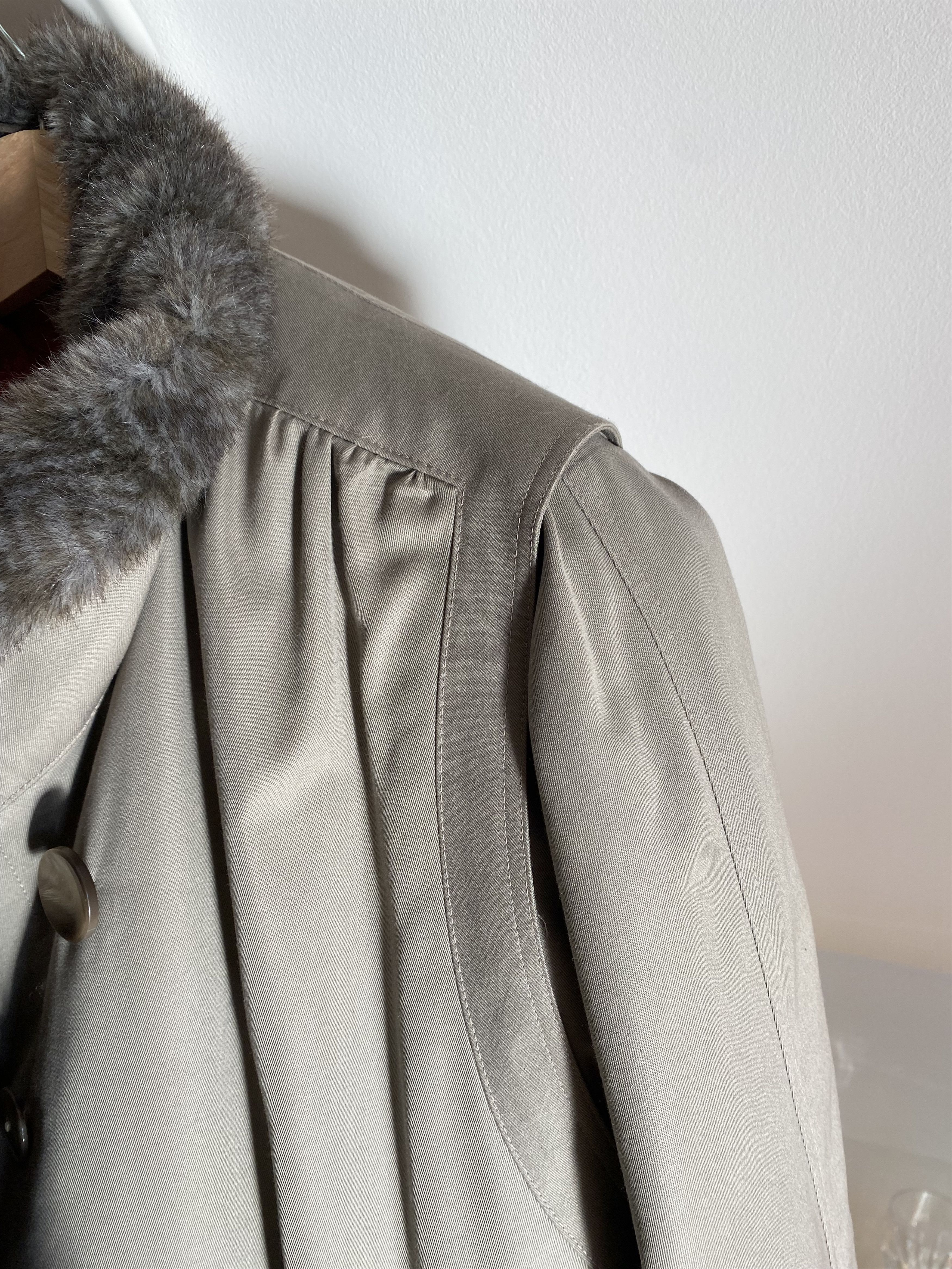 Designer Delmod coat lined with Jolipel faux fur Size M / US 6-8 / IT 42-44 - 11 Thumbnail