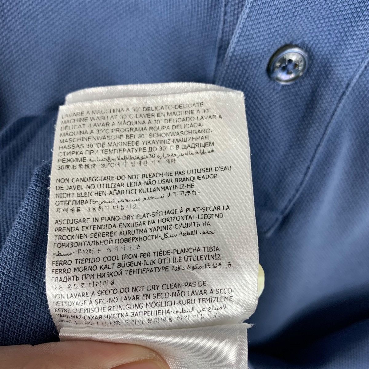 Moncler MONCLER blue polo tee Size US S / EU 44-46 / 1 - 15 Thumbnail