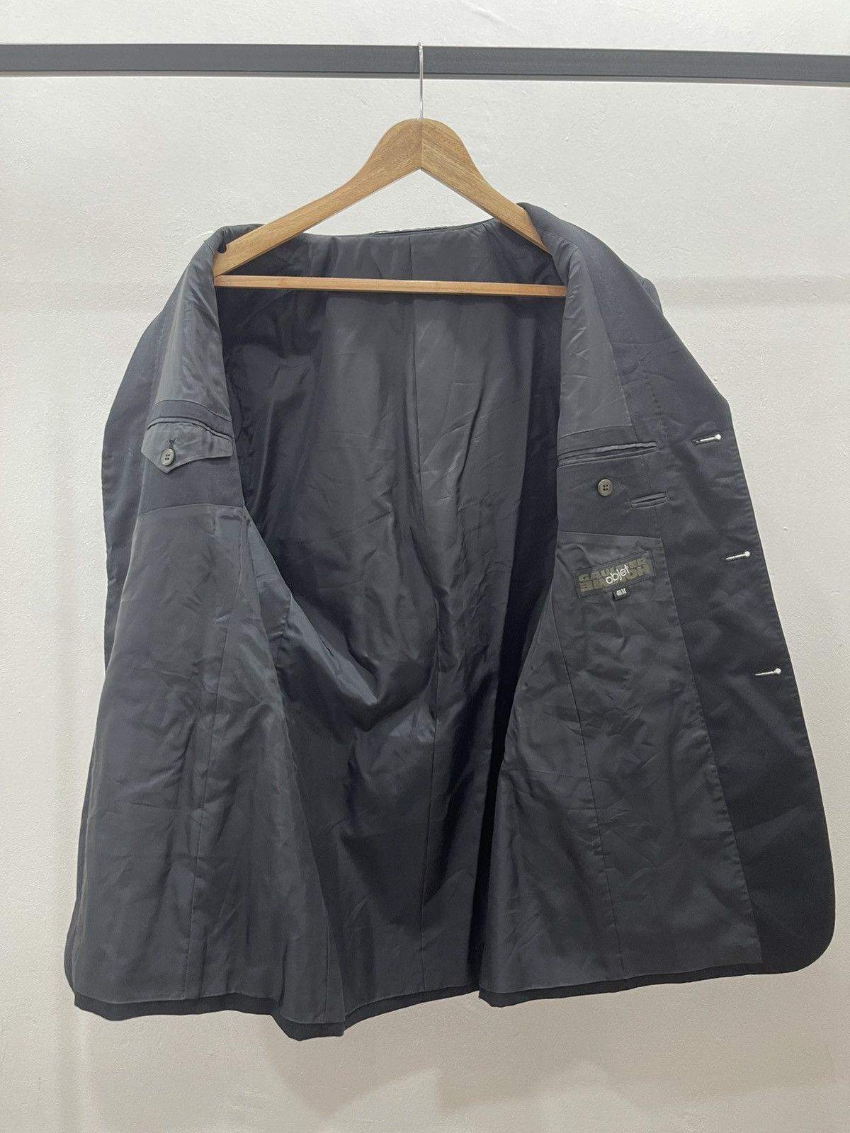 Jean Paul Gaultier Jean-Paul GUALTIER HOMME objet Wool Jacket Tailored 48M Size 48R - 14 Thumbnail