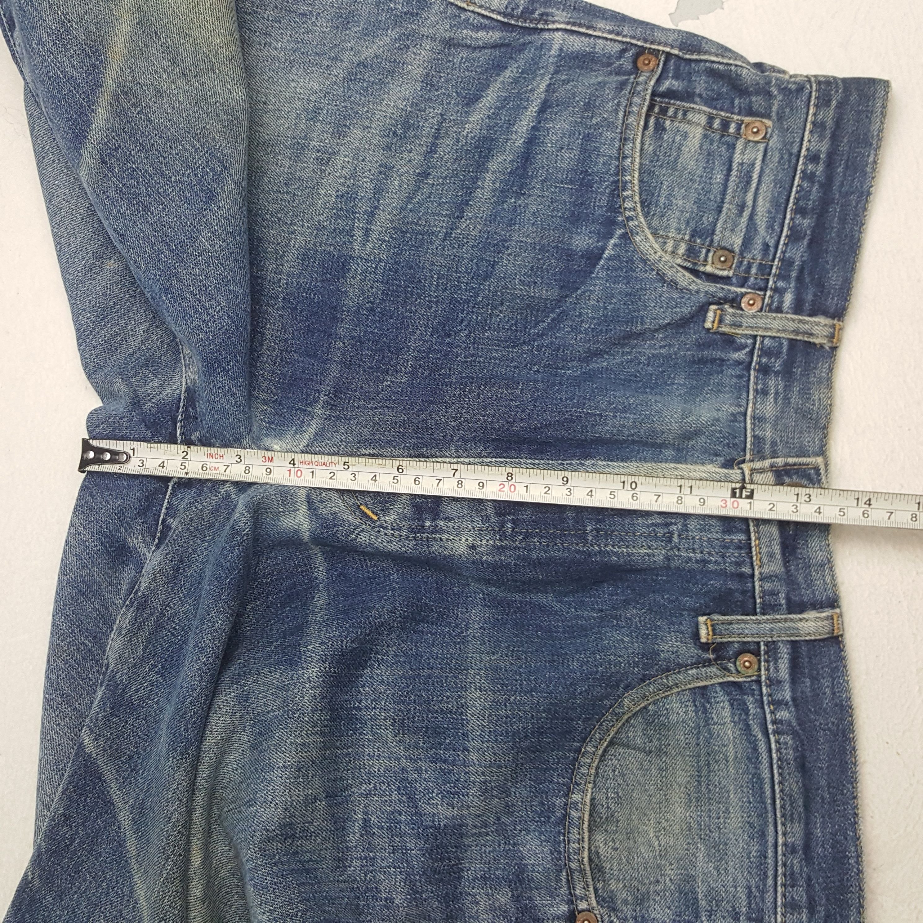 Levi's × Vintage Vintage Levi's Selvedge American Distressed Denim Jeans Size US 32 / EU 48 - 10 Thumbnail
