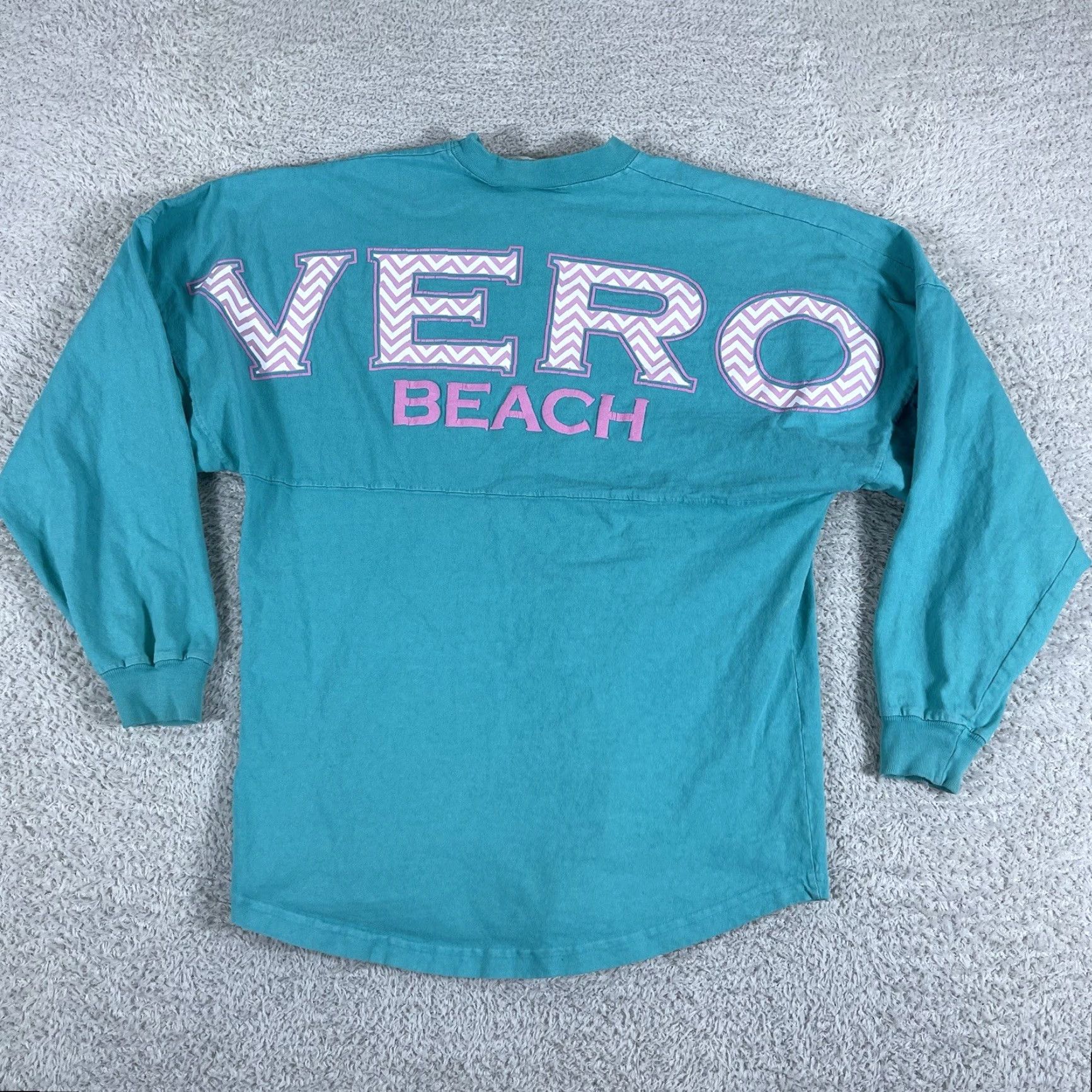 ESPIRIT Vero Beach Florida Spirit Jersey Adult XS Green Oversized Vacation Retro Spirit T-Shirt Beach Size XS / US 0-2 / IT 36-38 - 2 Thumbnail