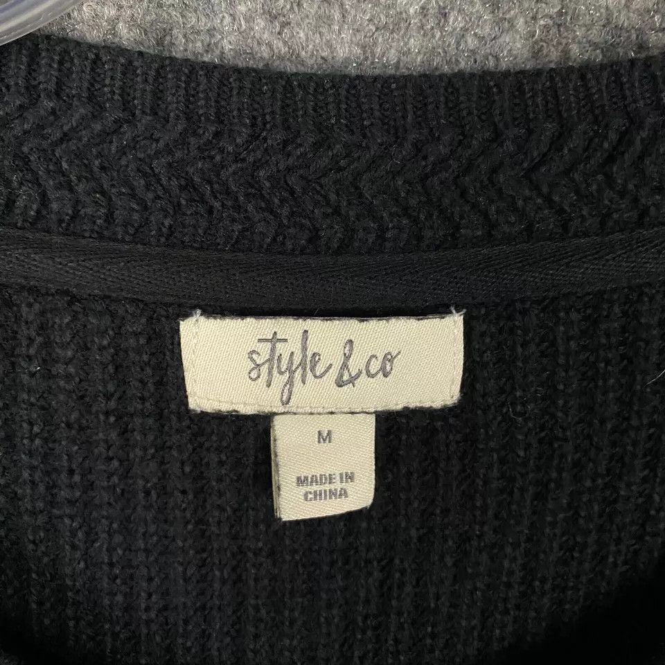 Style & Co Style & Co Sweater Women's Pullover Knit Cotton Blend M Size M / US 6-8 / IT 42-44 - 3 Thumbnail
