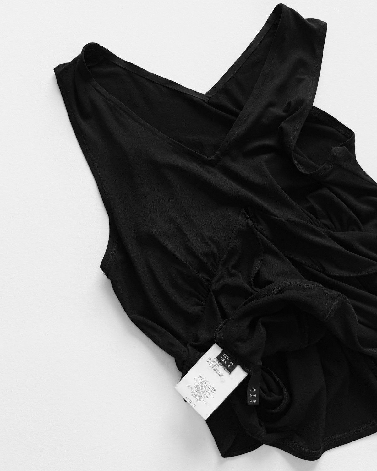 ATSURO TAYAMA ATSURO TAYAMA BLACK TANK TOP Size XS / US 0-2 / IT 36-38 - 5 Thumbnail