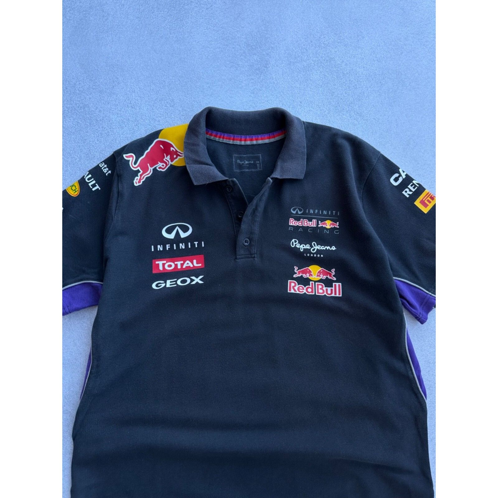 Pepe Jeans VTG Red Bull Pepe Jeans Formula Uno Racing Faded T-shirt Size US XXL / EU 58 / 5 - 8 Thumbnail