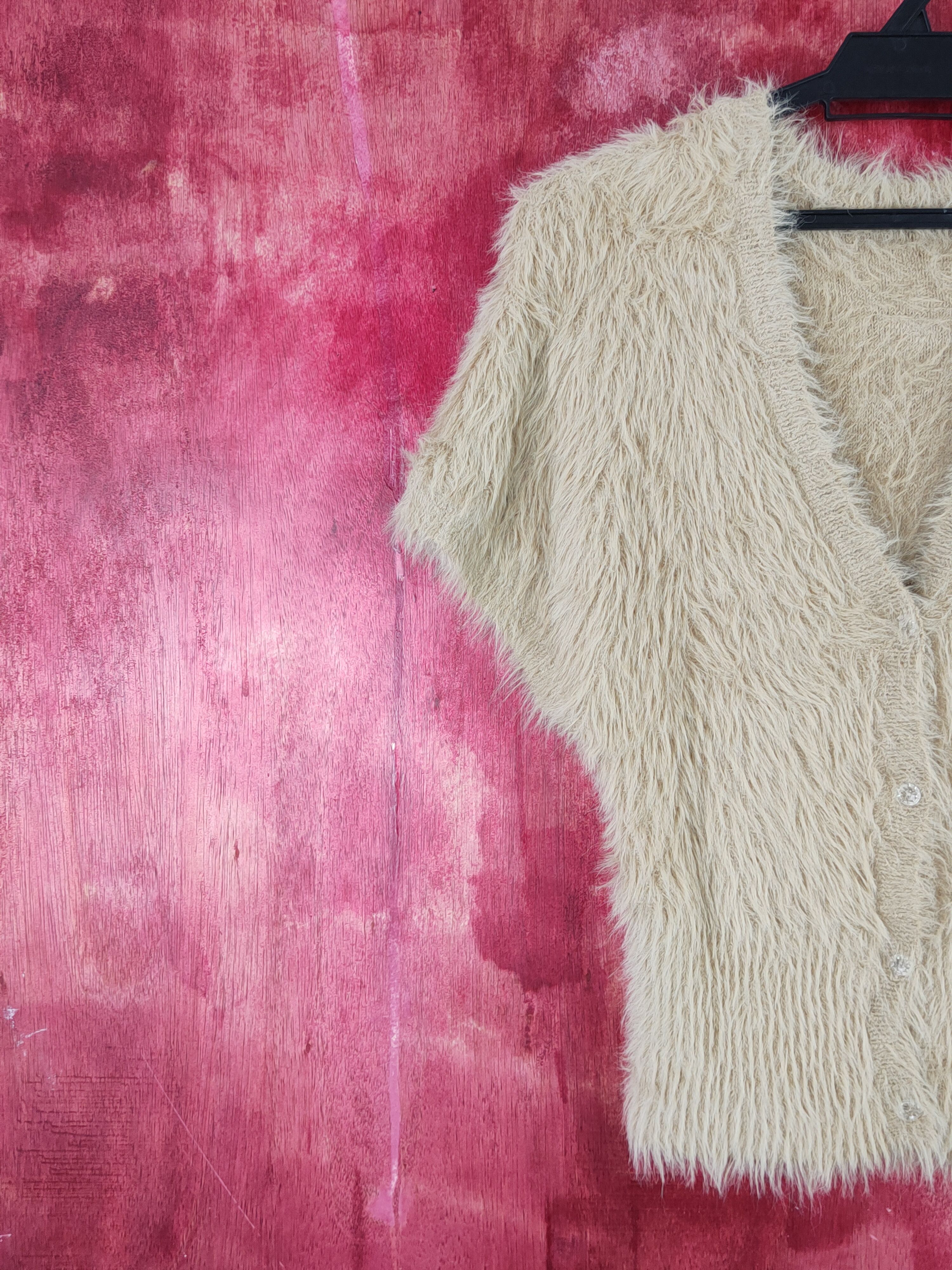 Homespun Knitwear × Japanese Brand × Vintage Pou Dou Dou Brown Shag Shaggy Fur Mohair Knitwear #S1895 Size S / US 4 / IT 40 - 3 Thumbnail