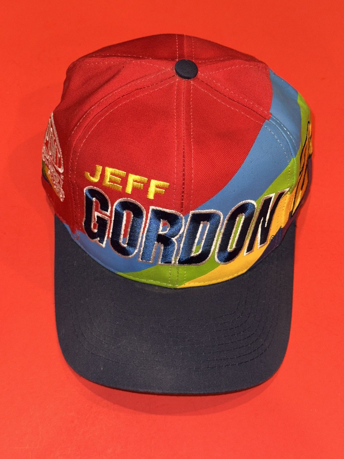 Chase Authentics VTG 90s Jeff Gordon #24 Rainbow Snapback Hat Cap Size ONE SIZE - 1 Thumbnail
