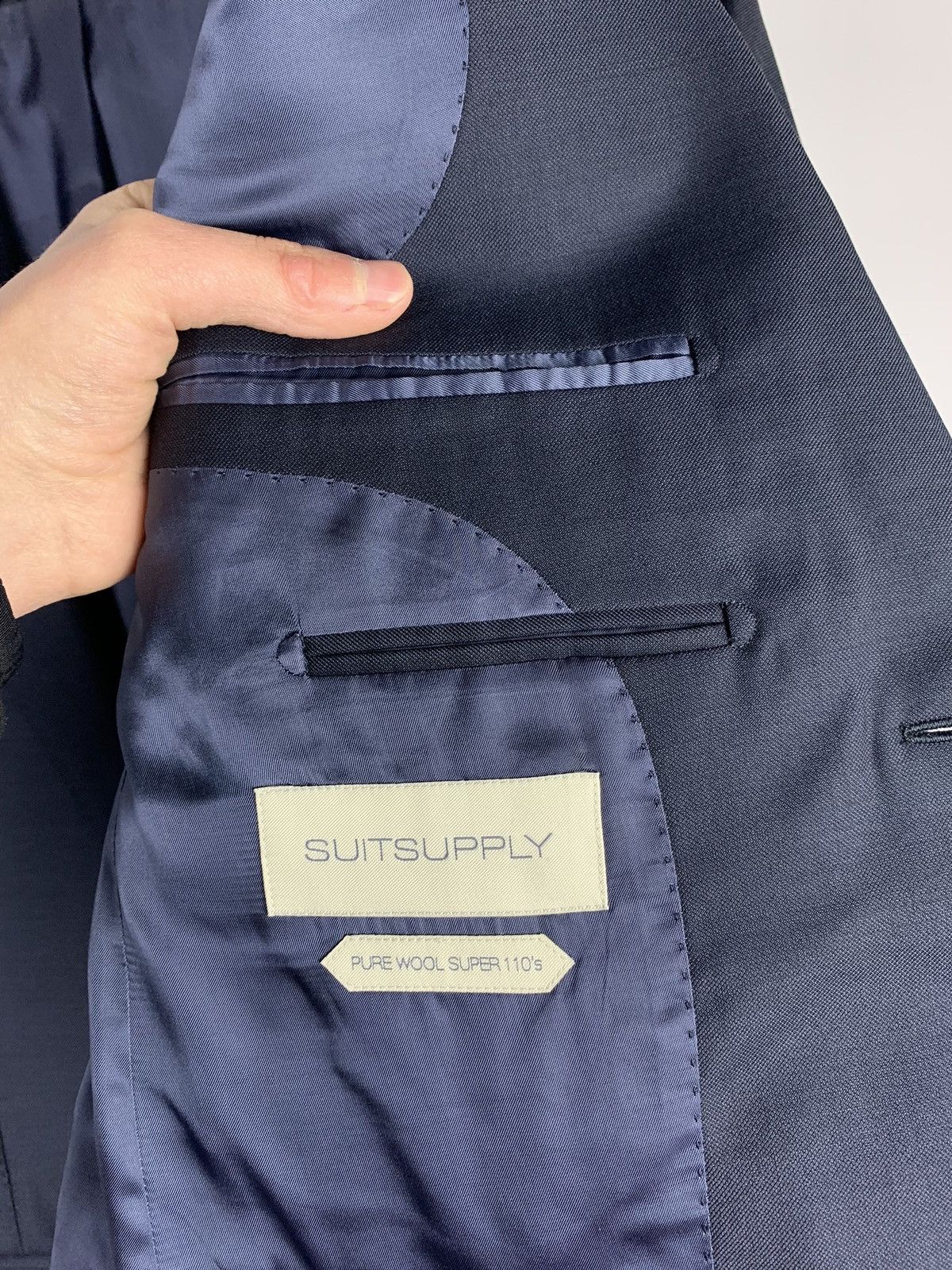 Suitsupply Suitsupply Blazer 36S Lazio Single Breasted Slim Super 110s Size 36S - 9 Thumbnail