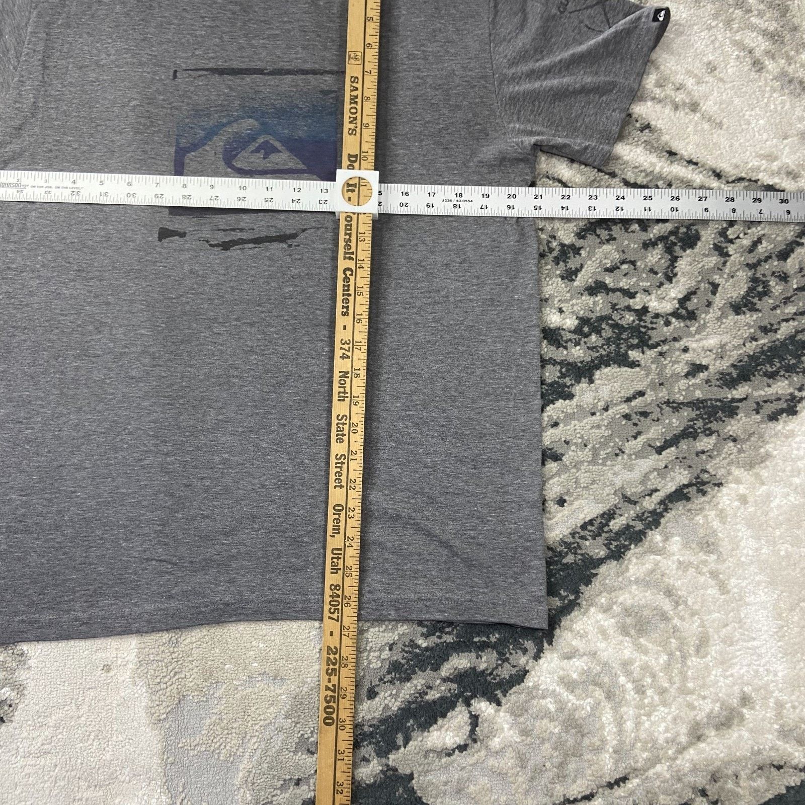 Quiksilver Vintage Y2K Quiksilver T Shirt Sz L Heather Gray Graphic Size US L / EU 52-54 / 3 - 7 Thumbnail