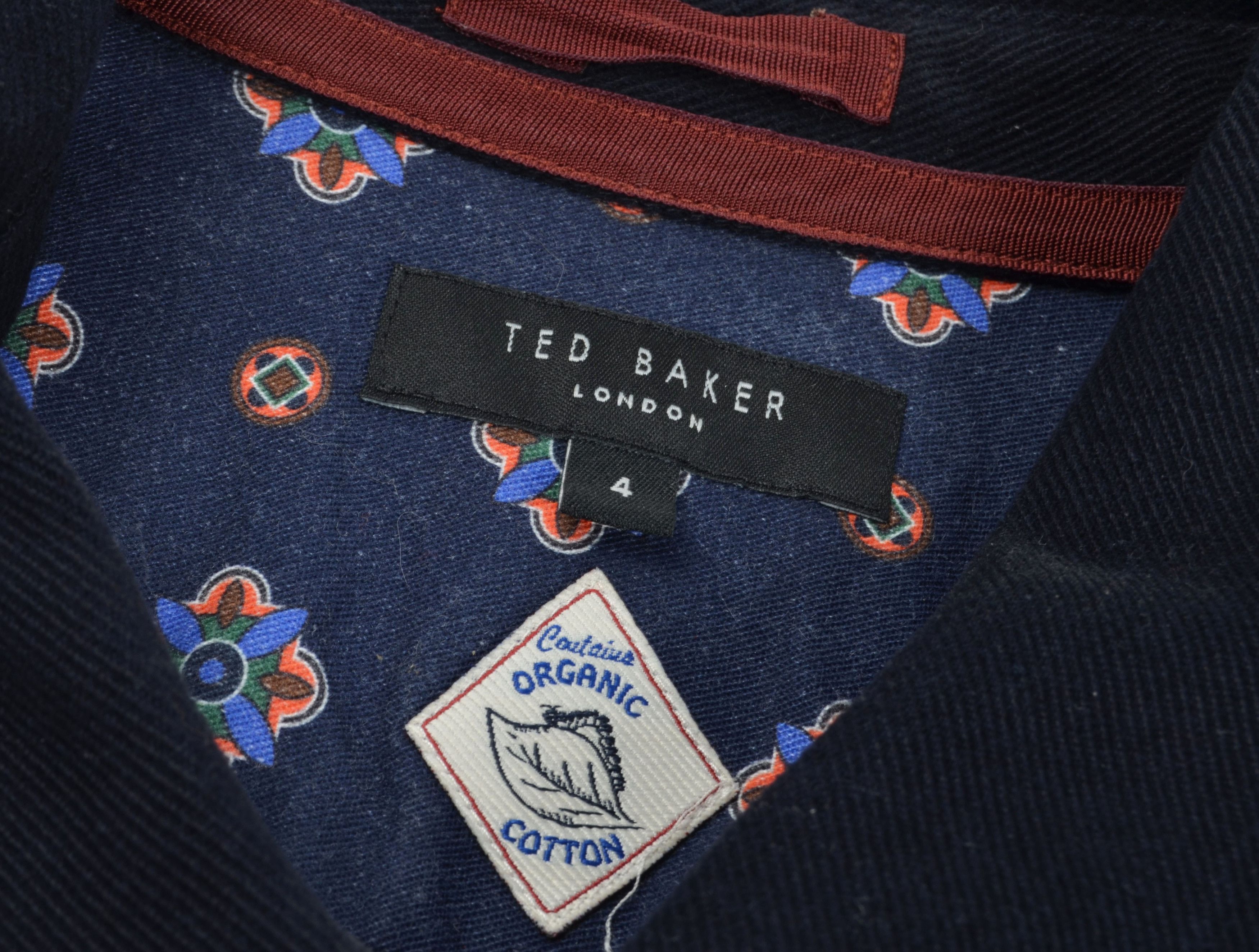 Ted Baker Ted Baker London Navy Corduroy Organic Cotton Overshirt Size US M / EU 48-50 / 2 - 5 Thumbnail