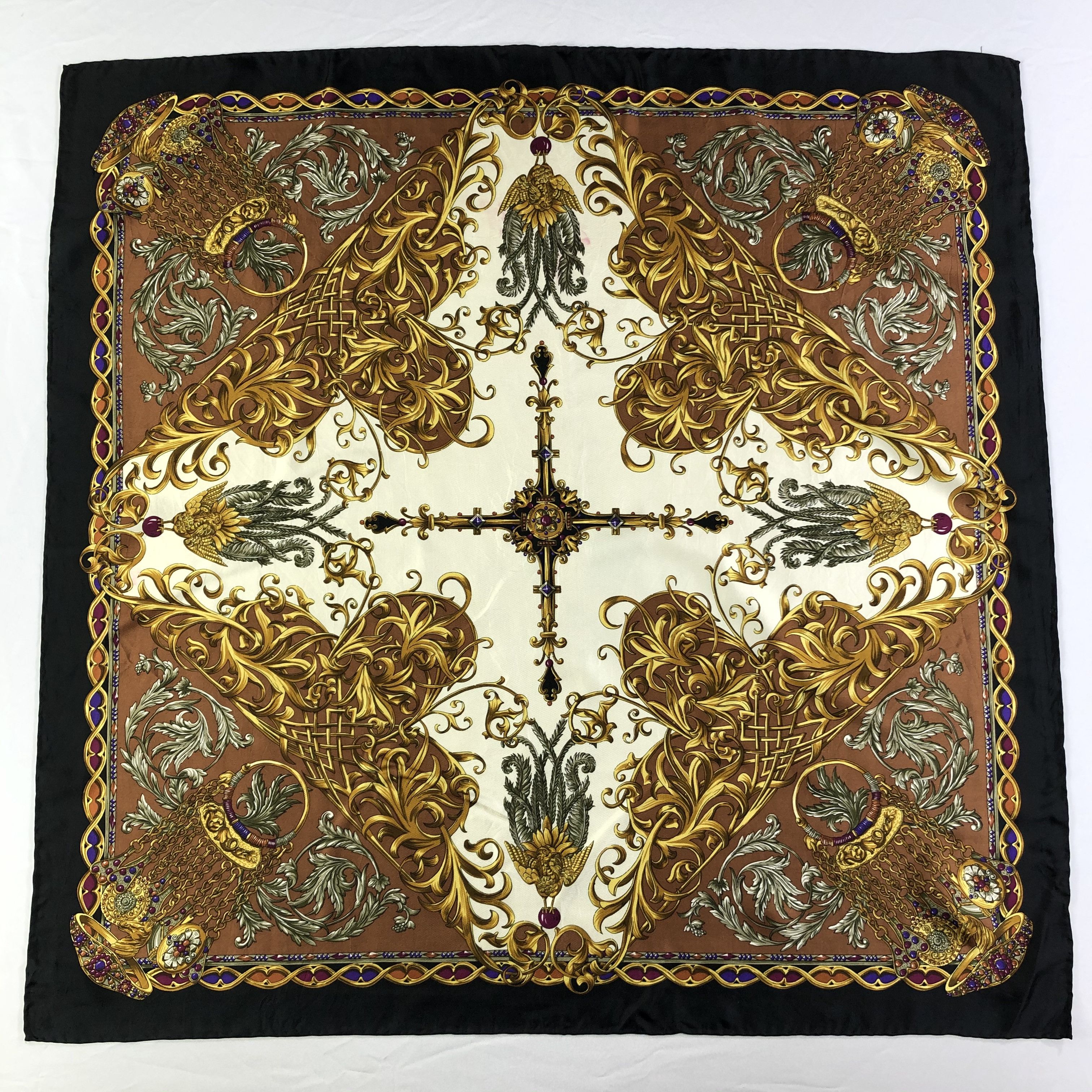 Vintage Vintage Silk Scarf Size ONE SIZE - 2 Thumbnail