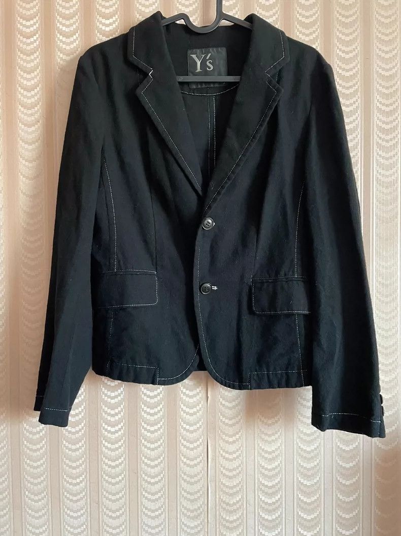 Y's Y's Black open-line wool jacket Size US M / EU 48-50 / 2 - 1 Thumbnail
