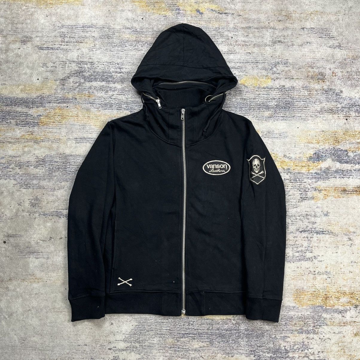 Vanson Leathers Vanson hidden hood embroidery hoodie Size US L / EU 52-54 / 3 - 2 Thumbnail