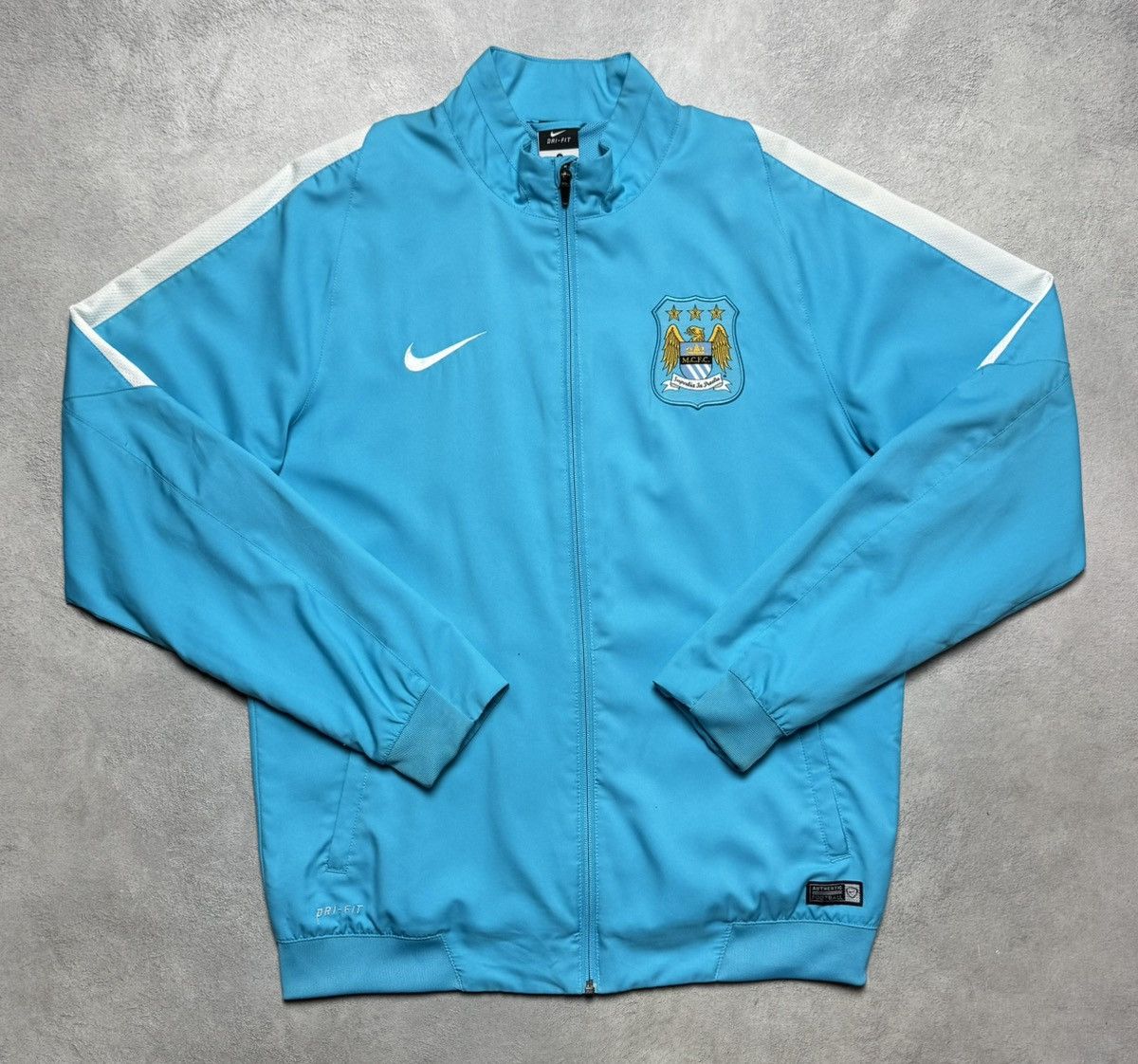 Nike Manchester City 2015 2016 Football Soccer Track Jacket Nike Size US L / EU 52-54 / 3 - 1 Thumbnail