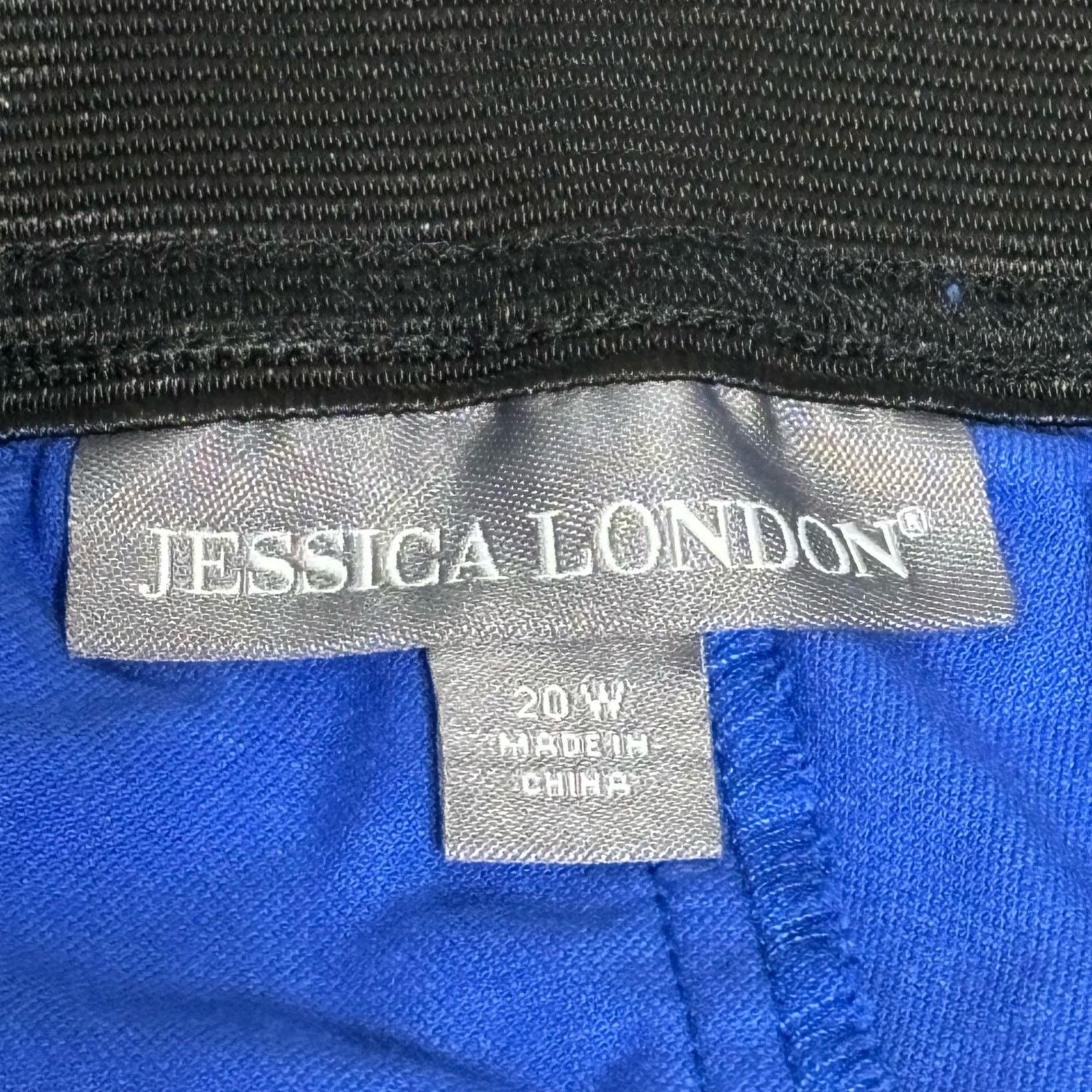 Other Woman Within Blue Velour Straight Leg Pants Size 20W Size 42" / US 20 - 9 Thumbnail