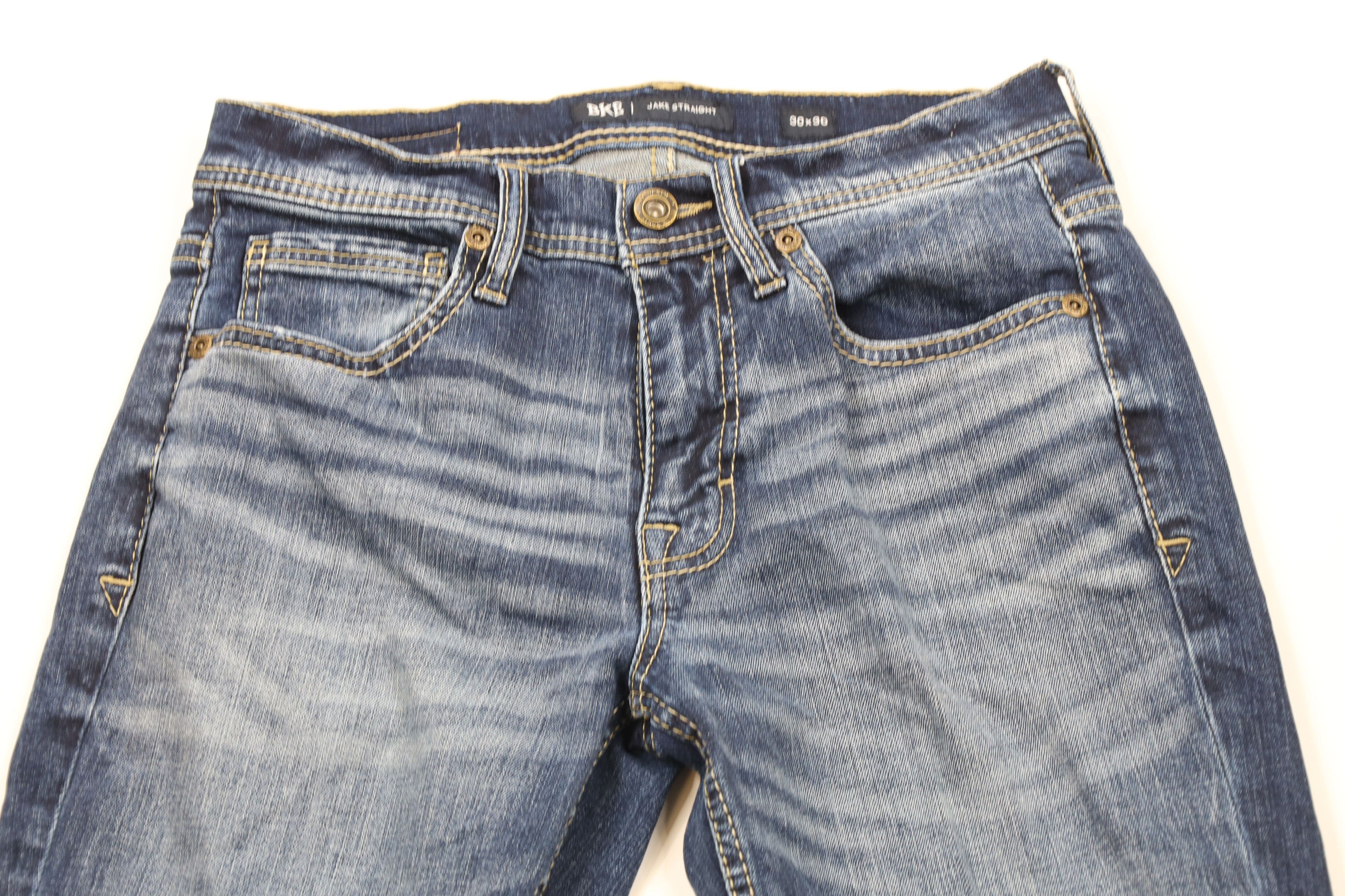 Vintage Buckle BKE Stitch Stretch Jake Straight Leg Denim Jeans Size US 30 / EU 46 - 2 Thumbnail