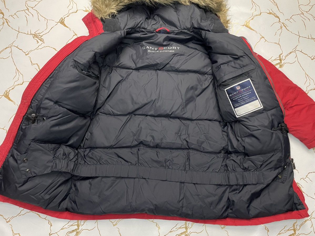 Gant GANT SPORT Women Red Super Padded Hooded Jacket Parka Large Size L / US 10 / IT 46 - 4 Thumbnail