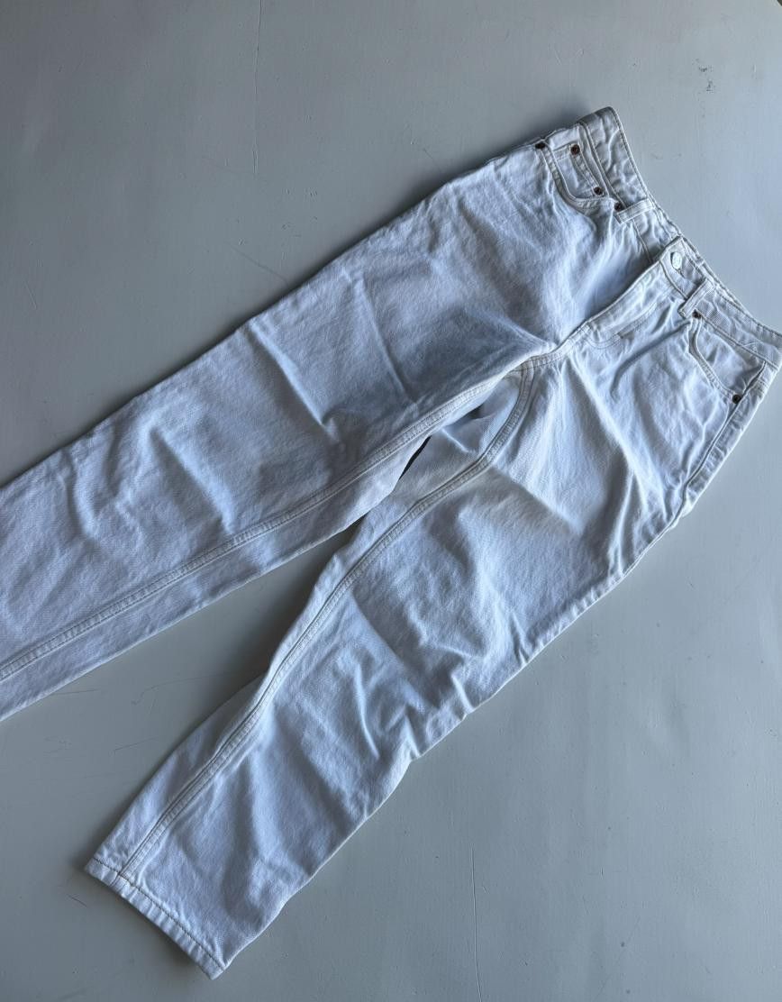 Topshop TopShop White Jeans 25x28 Size 42" / US 20 - 1 Thumbnail