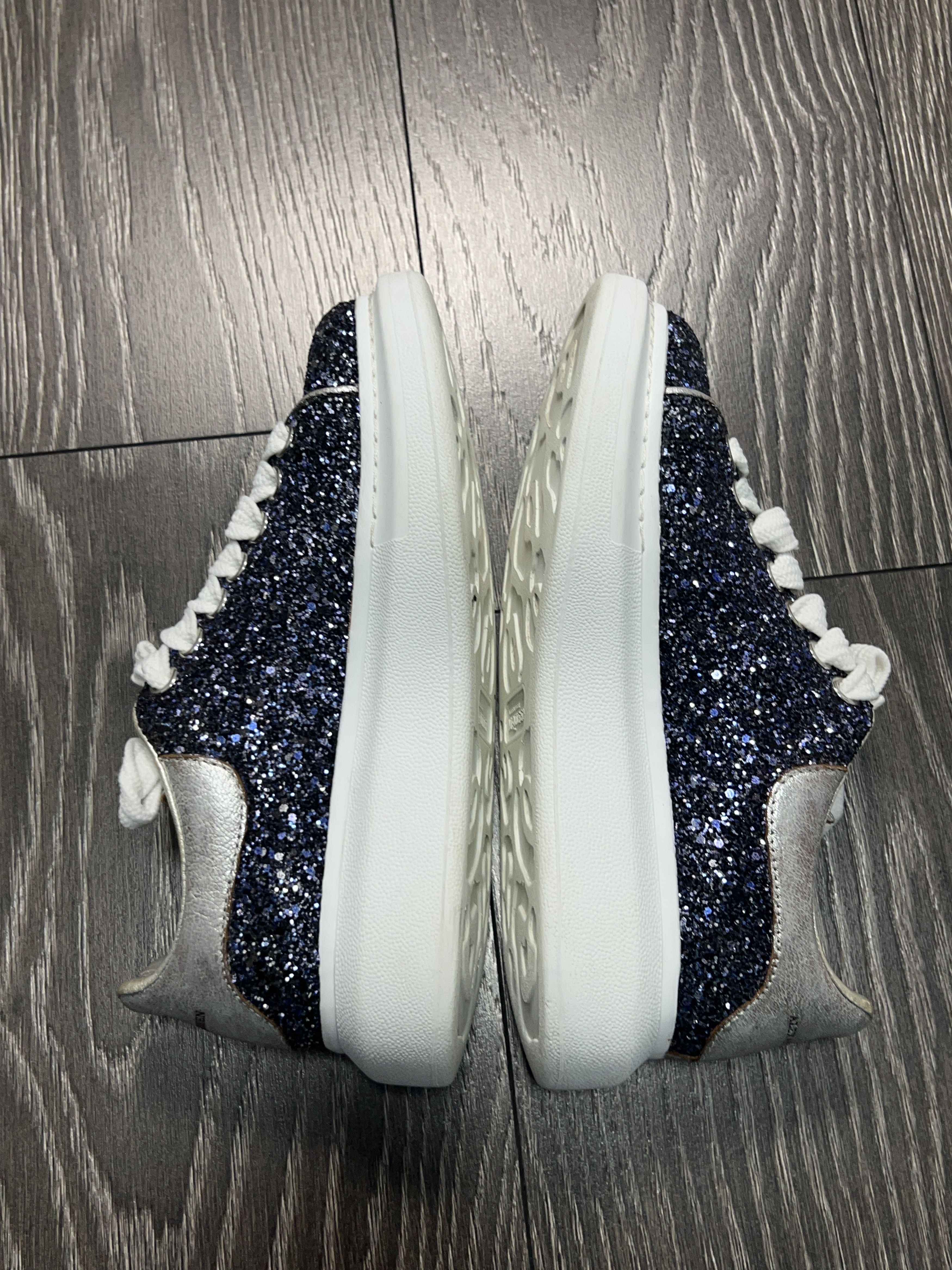 Womens Oversized Glitter Sneakers Shoes Size 36 1/2 US 6.5