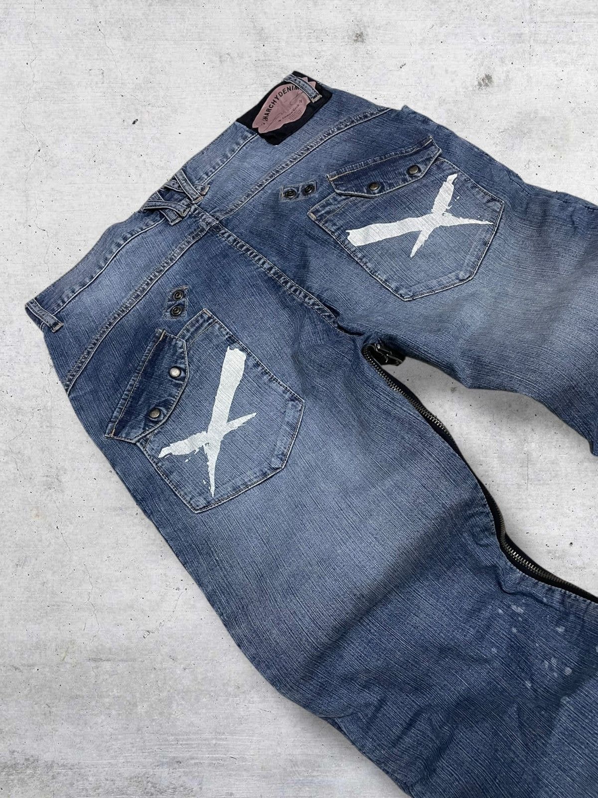 PPFM VINTAGE PPFM DESIGNER JAPAN ARCHIVE ANARCHY REVERSIBLE DENIM Size US 32 / EU 48 - 15 Thumbnail