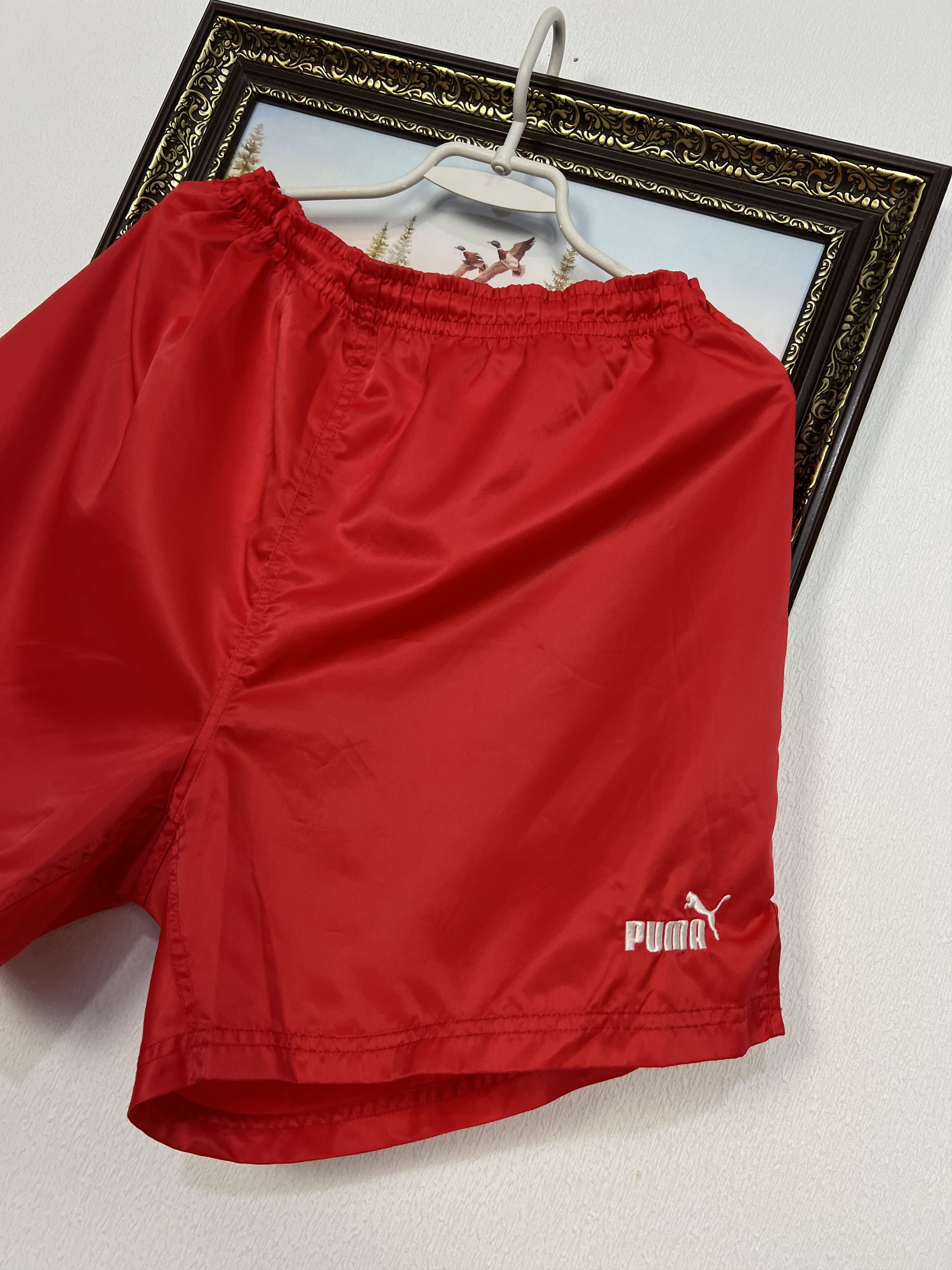 Puma Vintage 90's Puma Nylon Rub Shorts Athletic Sport Rare Hype Size US 36 / EU 52 - 2 Thumbnail