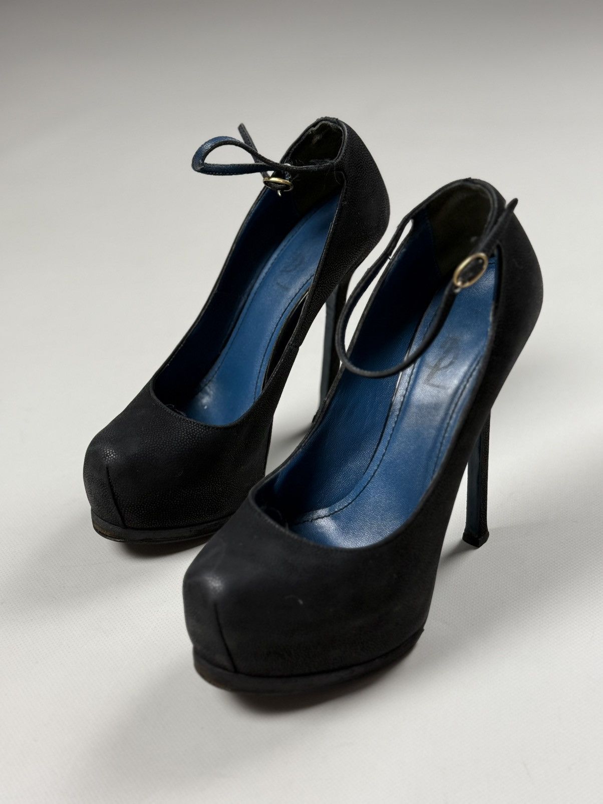 Vintage × Yves Saint Laurent YSL Yves Saint Laurent Vintage Ladies Leather Platform Heels Size US 6.5 / IT 36.5 - 12 Thumbnail