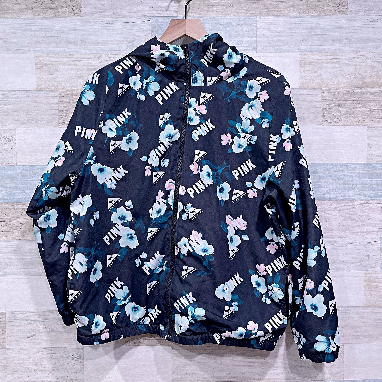 Pink × Victoria's Secret PINK Victorias Secret Floral Windbreaker Jacket Womens XS Size XS / US 0-2 / IT 36-38 - 1 Thumbnail