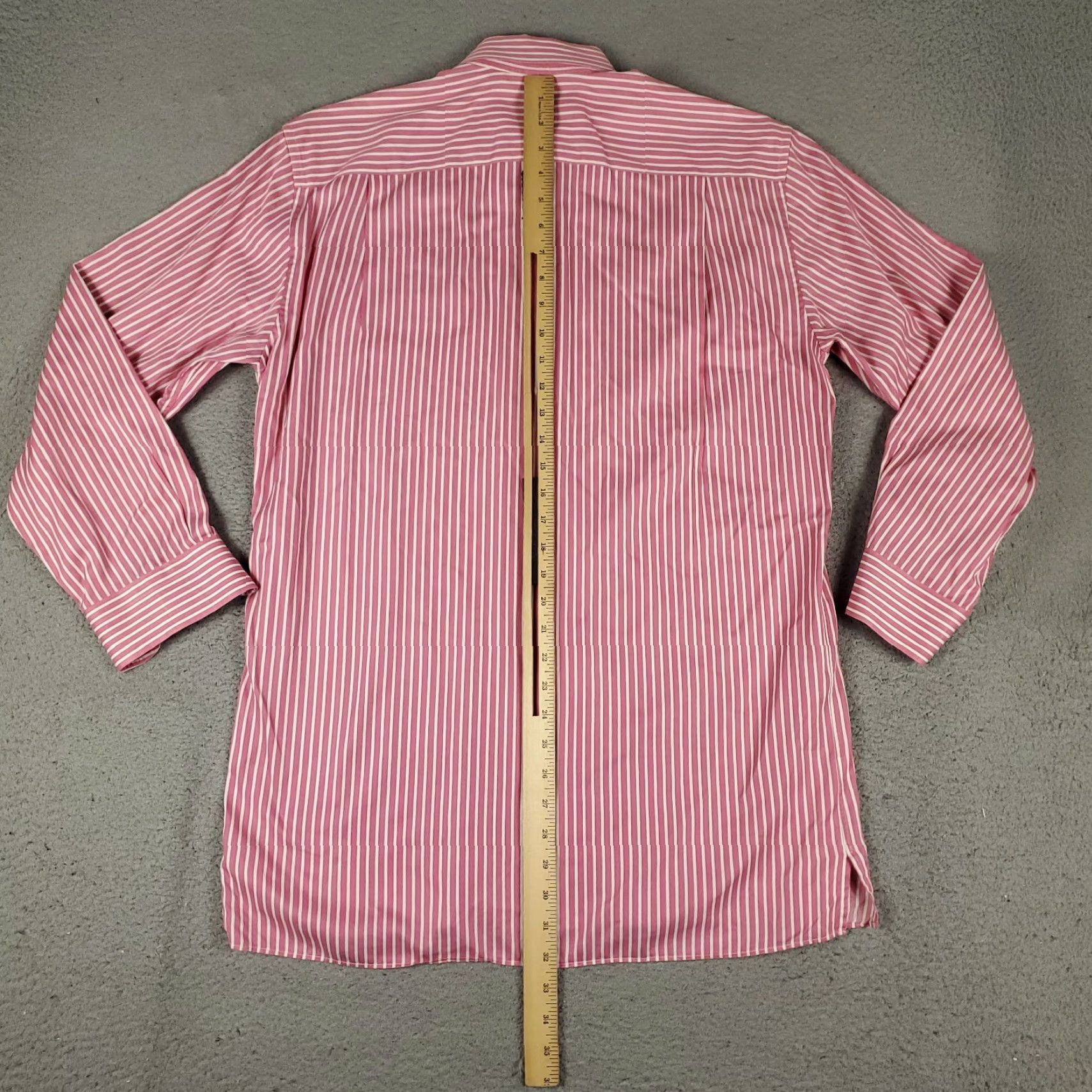 Vintage Maus & Hoffman Shirt Mens Medium Pink Striped Italy Button Up Long Sleeve Size US M / EU 48-50 / 2 - 4 Thumbnail