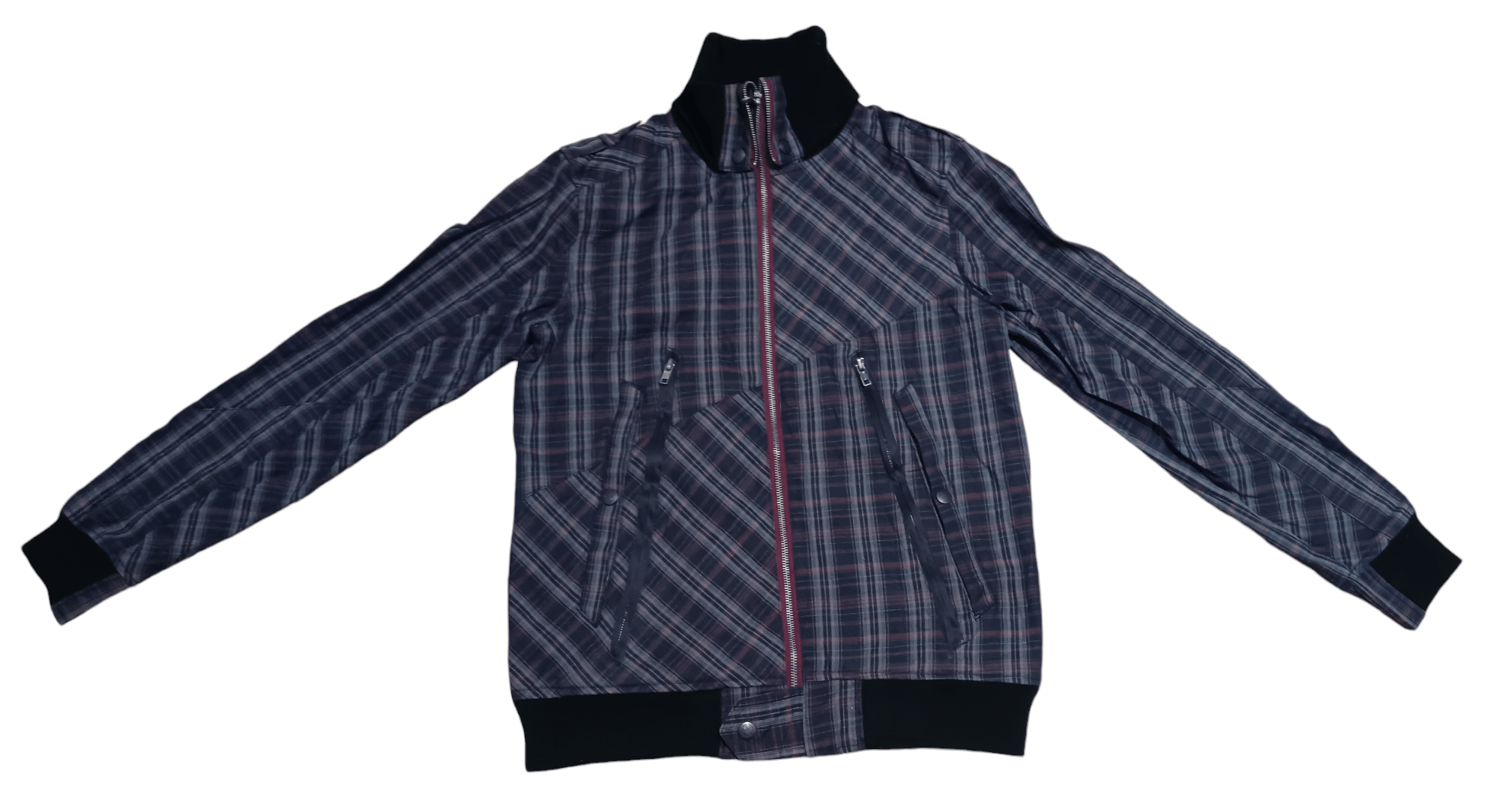 AMP × Japanese Brand AMP ASYMMETRICAL PUNK BONDAGE TARTAN JACKET Size US M / EU 48-50 / 2 - 1 Thumbnail