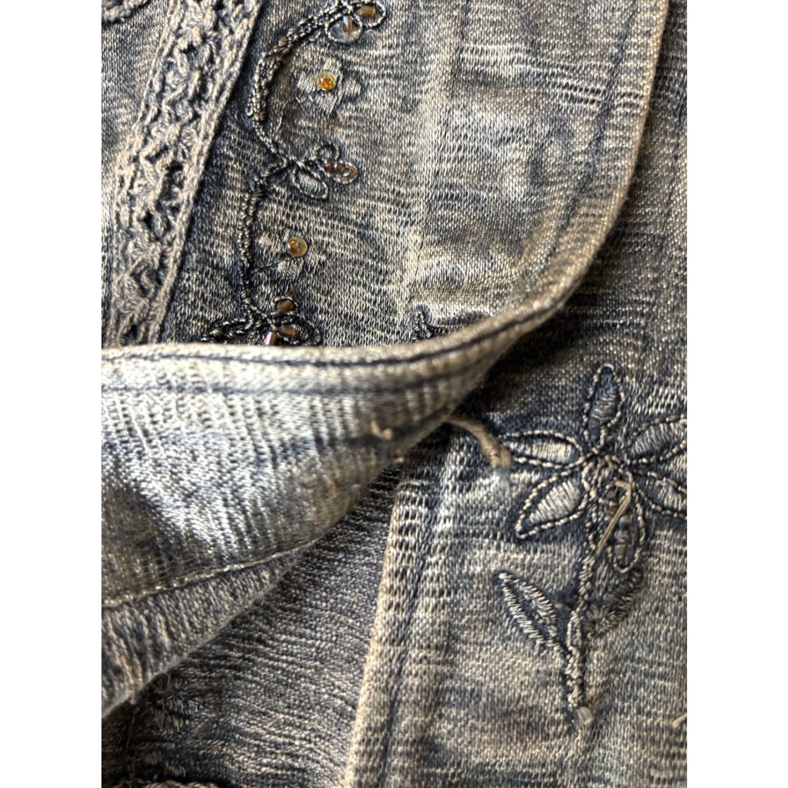 Vintage VINTAGE Flashback Embroidered Beaded Jacket Women’s Large Bohemian Jacket Size L / US 10 / IT 46 - 5 Thumbnail