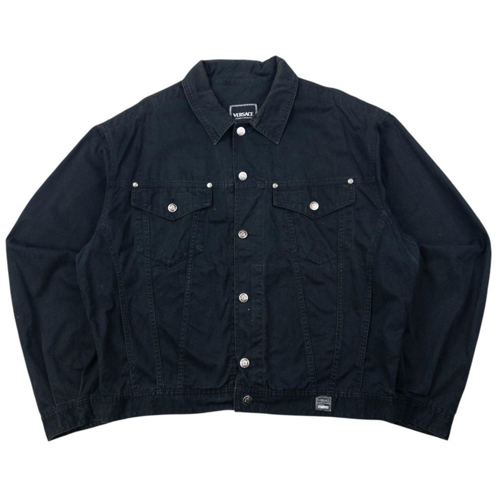 Versace Vintage 90s Versace Jeans Couture Button Up Jacket Size XL Size US XL / EU 56 / 4 - 1 Thumbnail