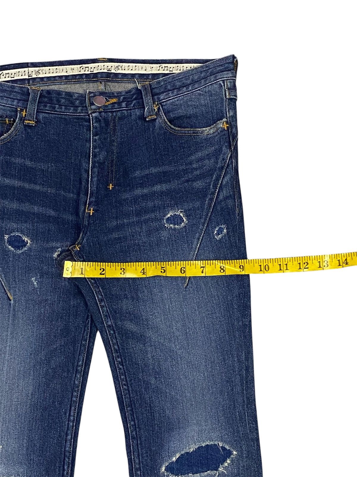Number (N)ine Number (N)ine Skinny Fit Ripped Distressed Stretchable Jeans Size US 29 - 15 Thumbnail