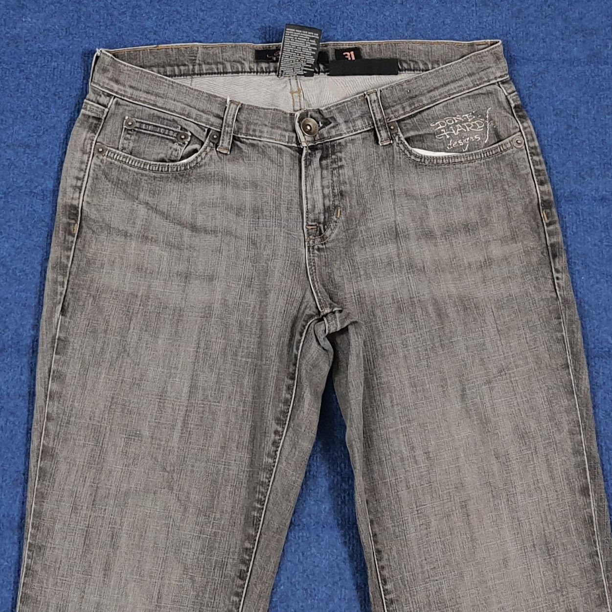 Ed Hardy Vintage Ed Hardy Super Low Rise Cut Jeans C280N22 Size 34" / US 12 / IT 48 - 6 Thumbnail