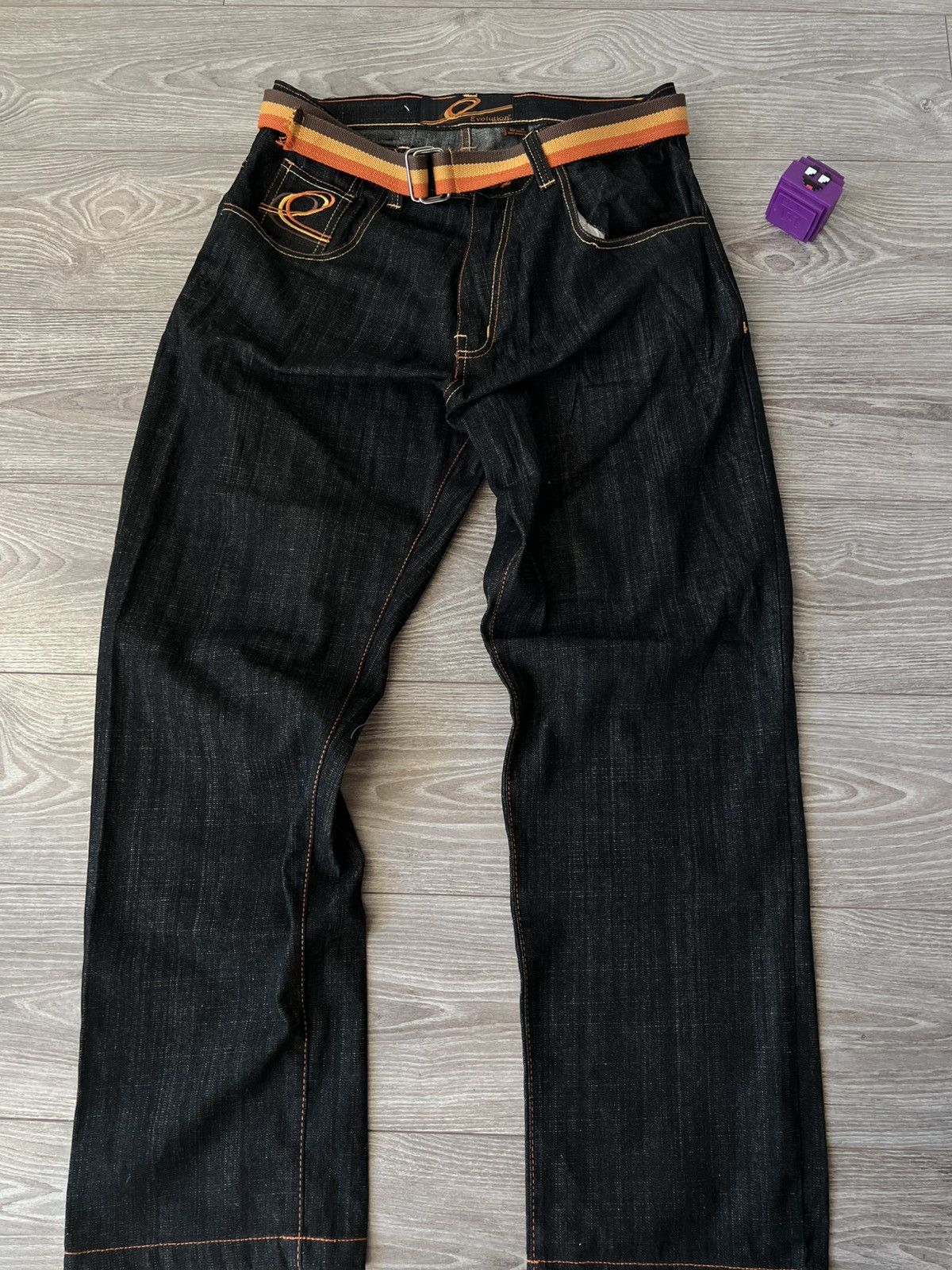 Other Evolution in Design Rap Y2k Men’s Embroidered Logo OG Jeans Size US 36 / EU 52 - 4 Thumbnail
