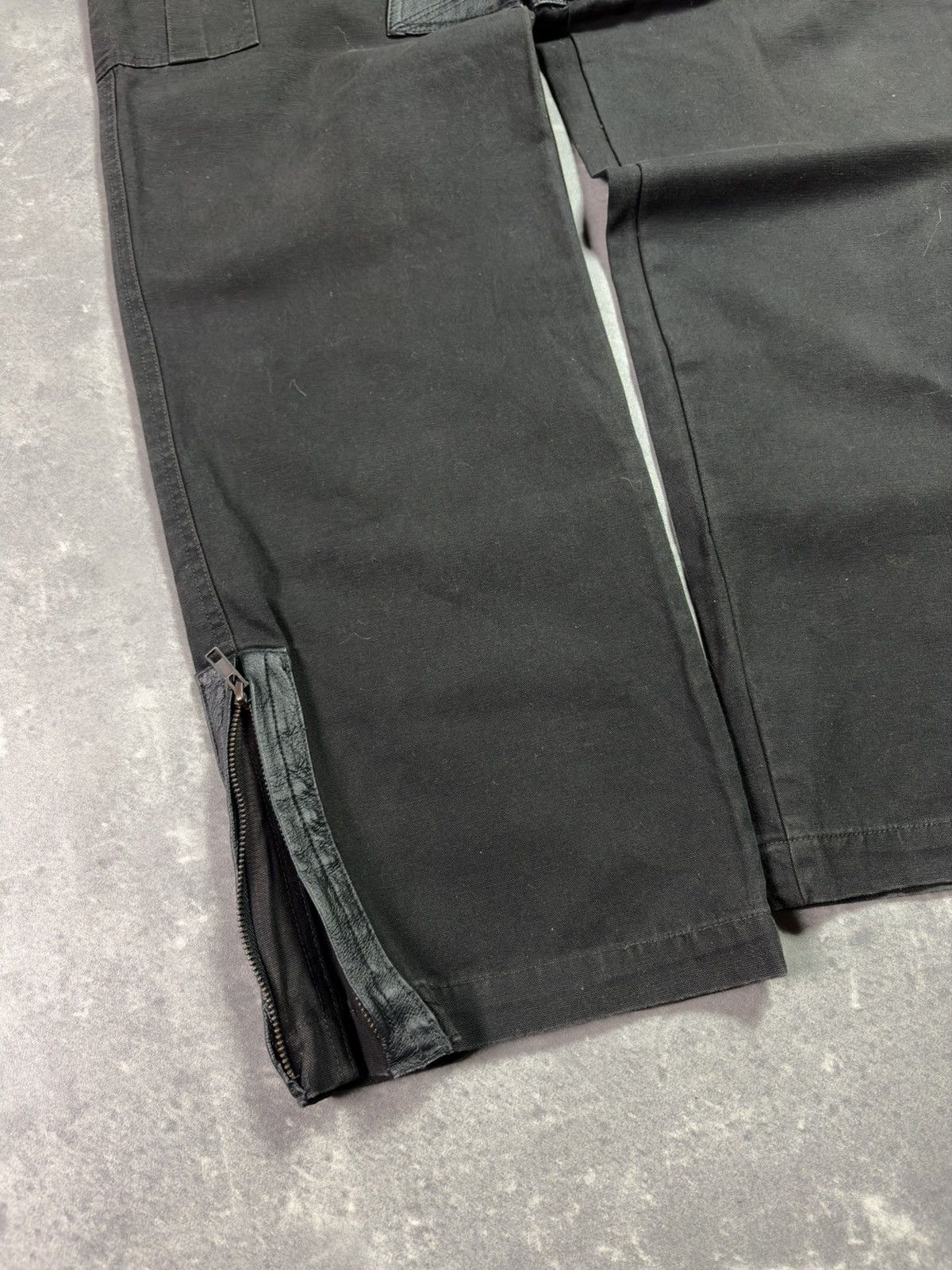 Roberto Cavalli Class Roberto Cavalli Leather Elements Cargo Denim Jeans 32 Size US 32 / EU 48 - 6 Thumbnail