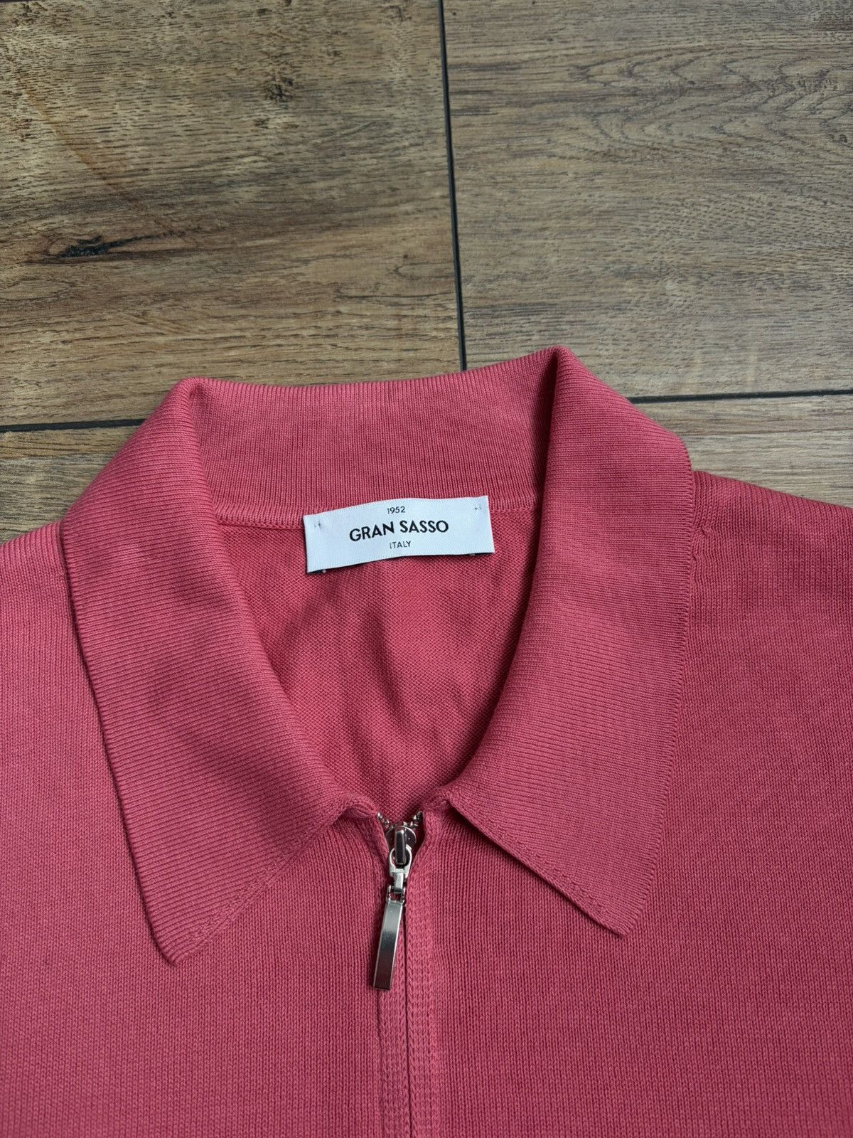 Gran Sasso Gran Sasso Pink Polo Shirt Size US L / EU 52-54 / 3 - 4 Thumbnail