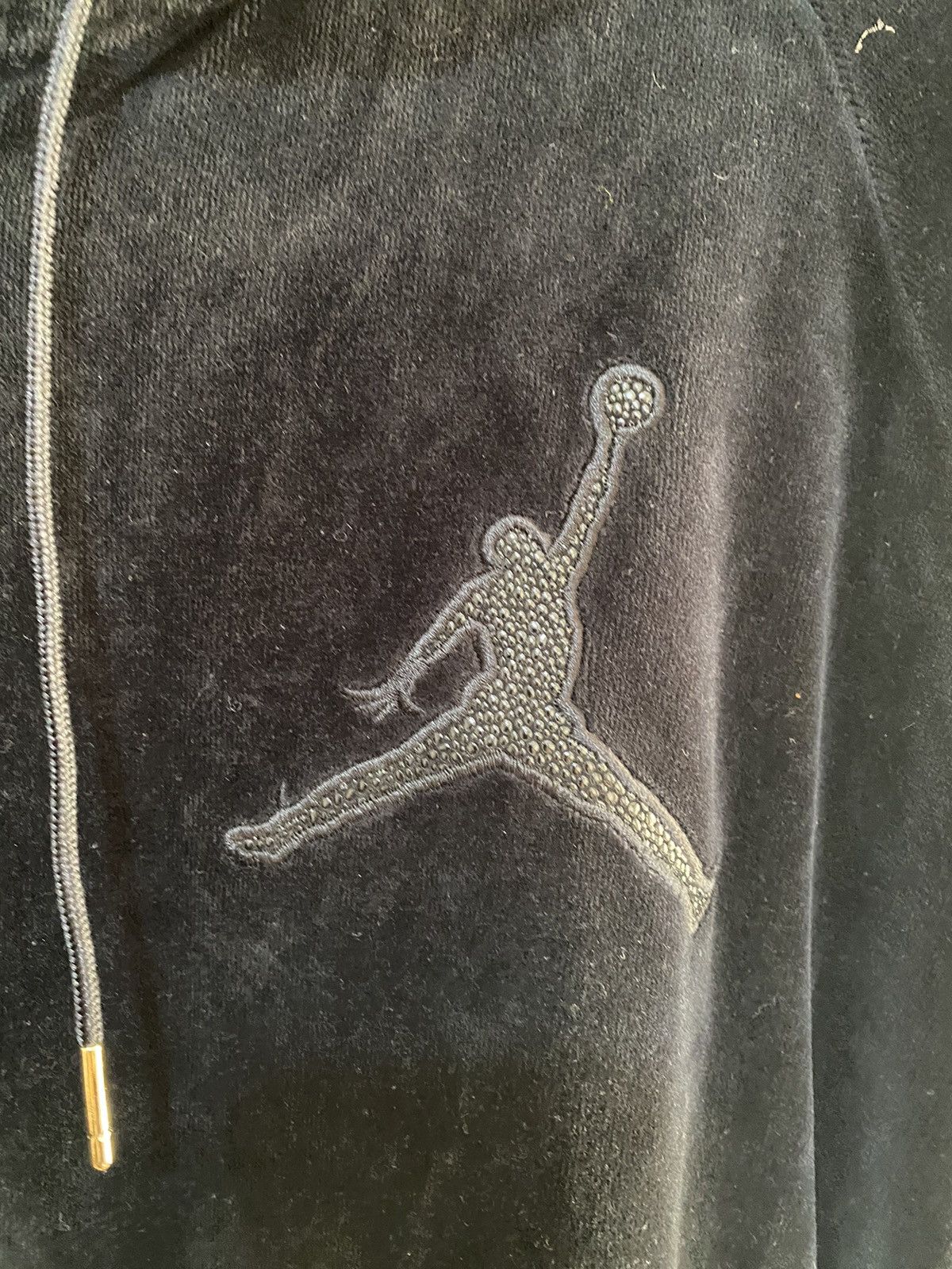 Jordan Brand Jordan X OVO Velour Tracksuit Sweatshirt, XL, black used, Size US XL / EU 56 / 4 - 3 Thumbnail