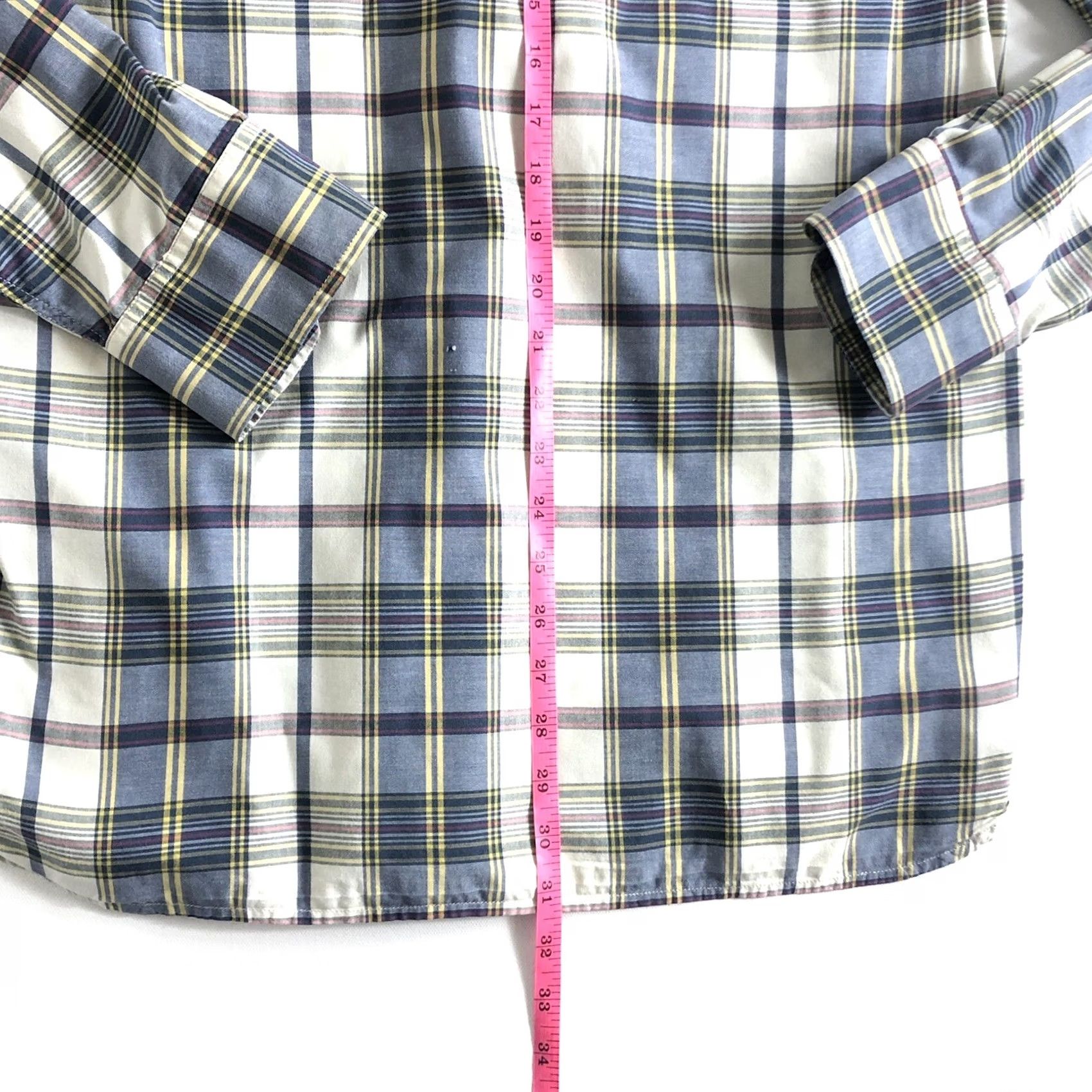 Lucky Brand Lucky Brand Button-Up Shirt Mens Medium Long Sleeve Plaid Western PacKet? Size US M / EU 48-50 / 2 - 6 Thumbnail