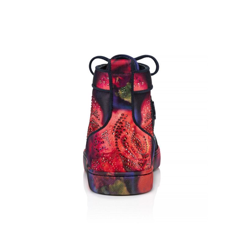 Christian Louboutin o1s1wg111125 Louis Rose Flat Crepe Satin in Multicolor Size US 9.5 / EU 42-43 - 4 Thumbnail