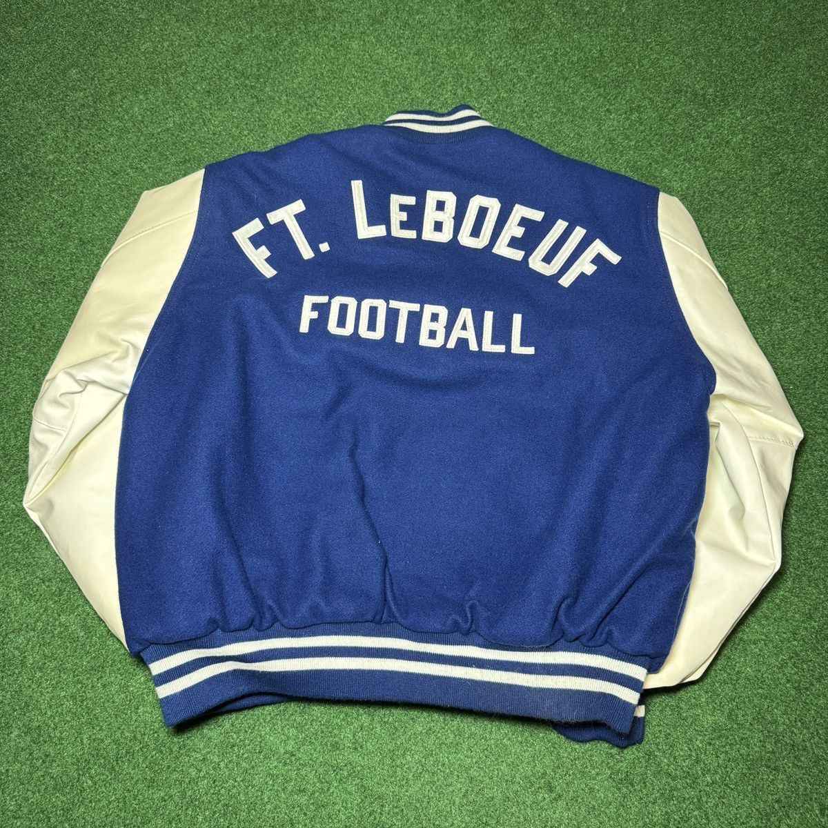 Holloway × Vintage Vintage 90s Fort Levouf Football Blank L/XL Varisty Jacket Size US L / EU 52-54 / 3 - 2 Thumbnail