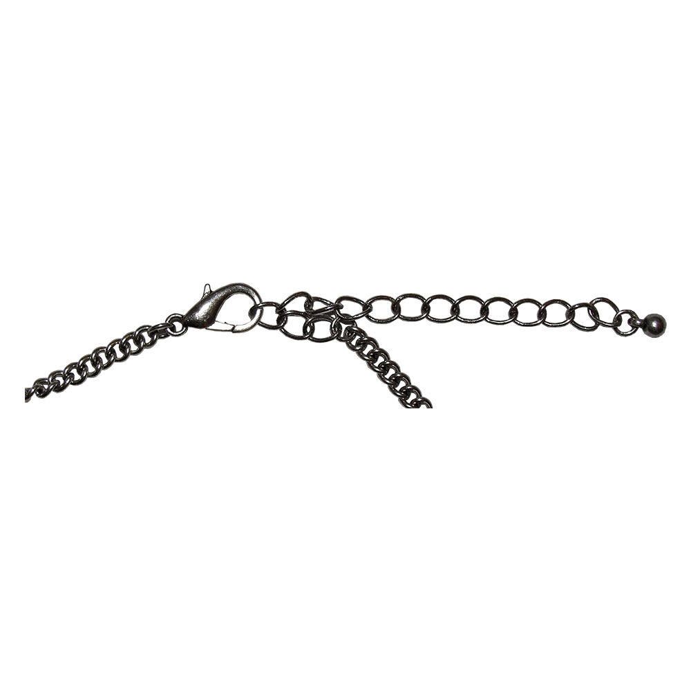 Designer New Silver Tone Bedouin Inspired Obsidian Dangle Necklace Size ONE SIZE - 6 Thumbnail