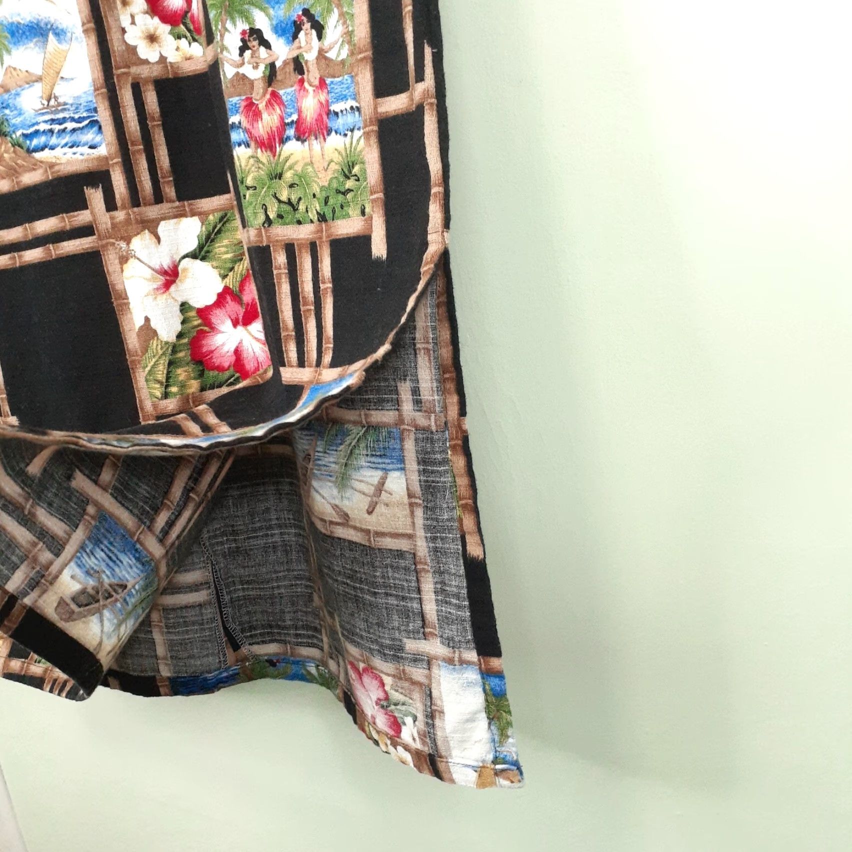 Vintage VINTAGE Shannon Marie Hawaiian Cotton Dress Floral Hibiscus Hula Small Midi Size S / US 4 / IT 40 - 5 Thumbnail