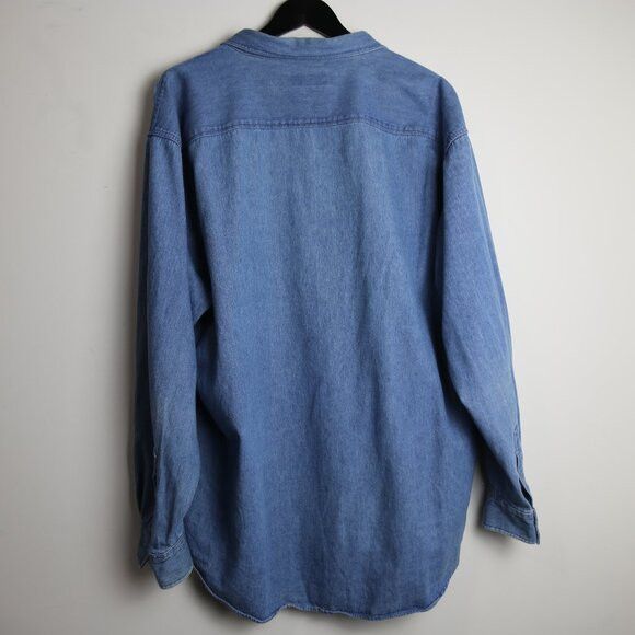 Vintage Vintage Grenadier Denim Light Blue Collared 80s Shirt Size US M / EU 48-50 / 2 - 5 Thumbnail