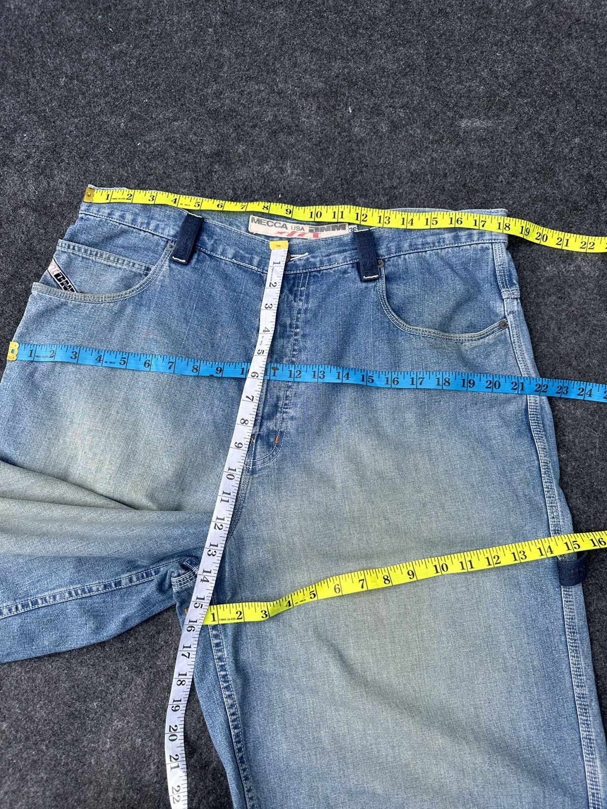 Dogtown × JNCO × Mecca Mecca Usa Baggy Short Denim Pant Size 36 D82 Size US 36 / EU 52 - 4 Thumbnail