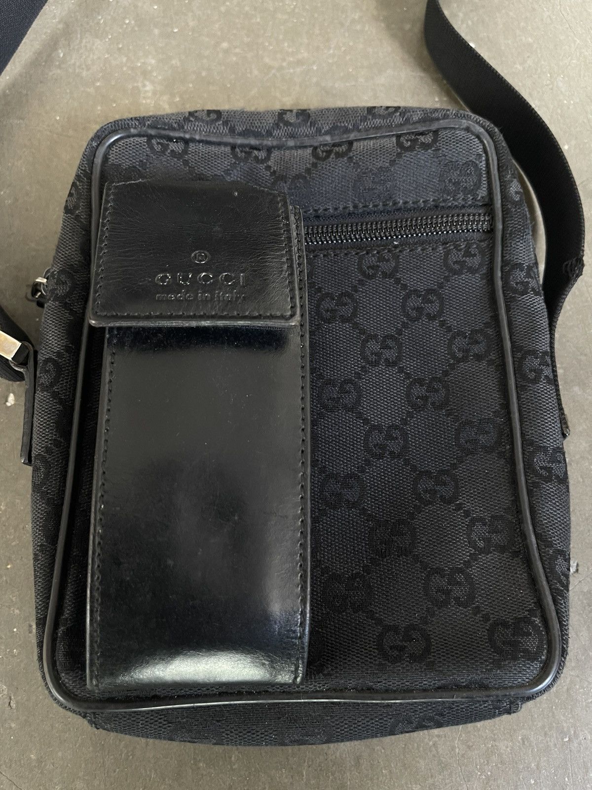Gucci Gucci GG Monogram Canvas Crossbody Leather Mobile Pocket Size ONE SIZE - 2 Thumbnail