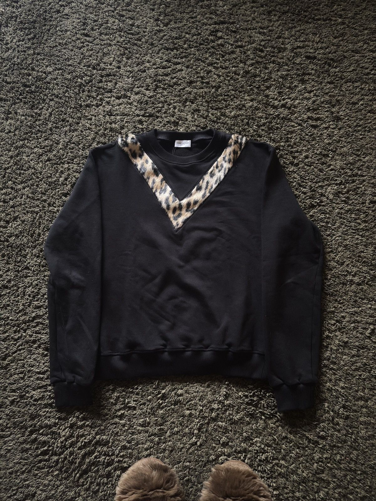 Hedi Slimane × Saint Laurent Paris Saint Laurent collar zip