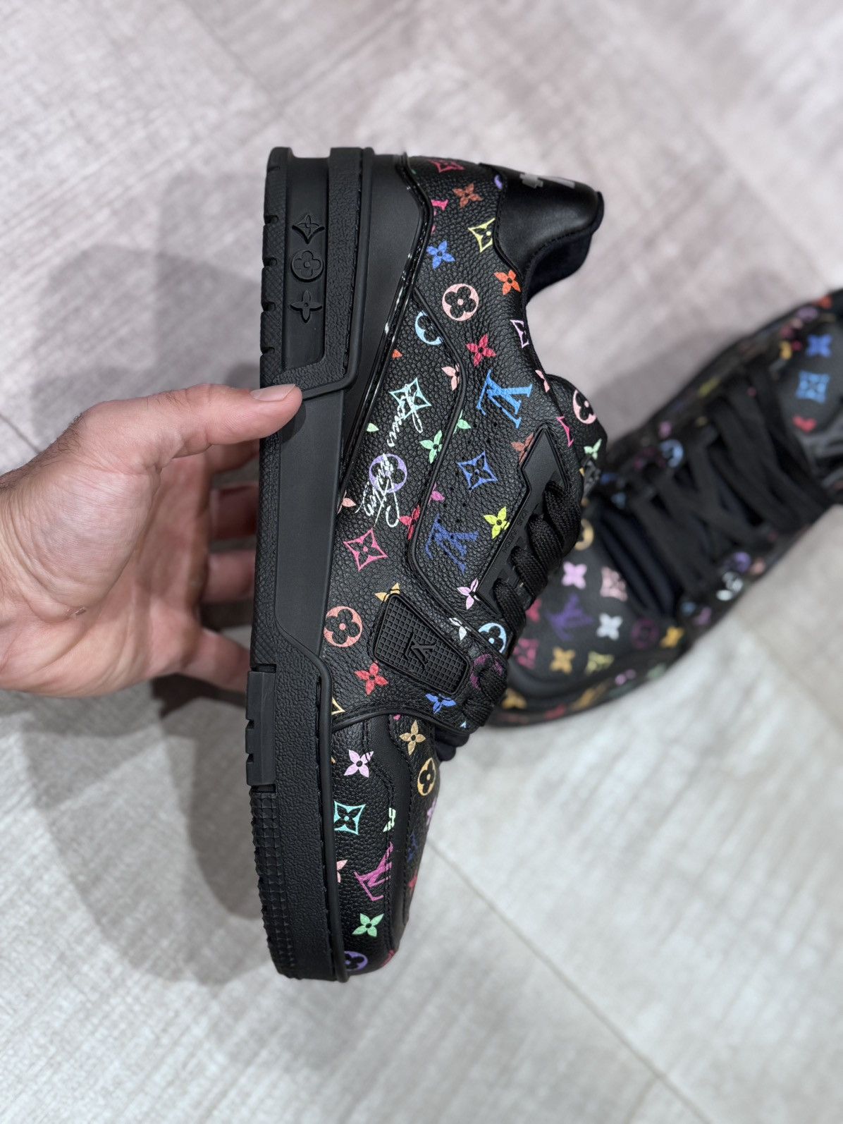 Louis Vuitton LV x TM LV Trainer Sneaker Size US 7 / EU 40 - 6 Thumbnail