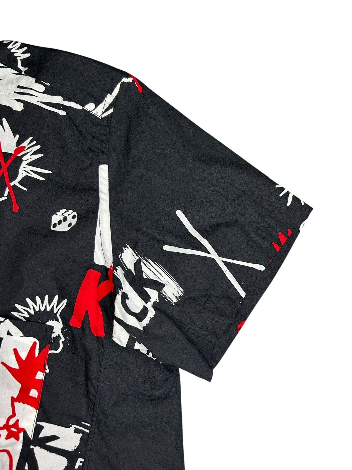 Comme des Garcons Black F/W 15 Asymmetric Printed Shirt Size US XS / EU 42 / 0 - 8 Thumbnail